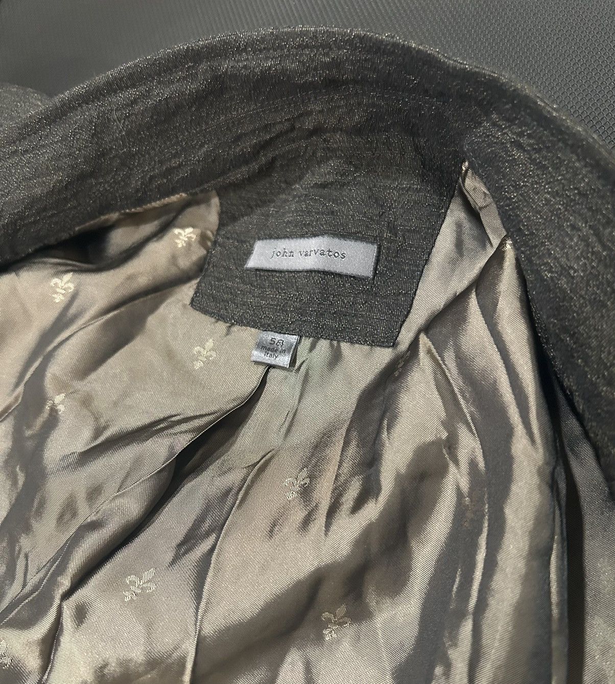 John Varvatos John Varvatos f22 Italy linen blend blazer avante garde ERD Size 54R - 7 Thumbnail