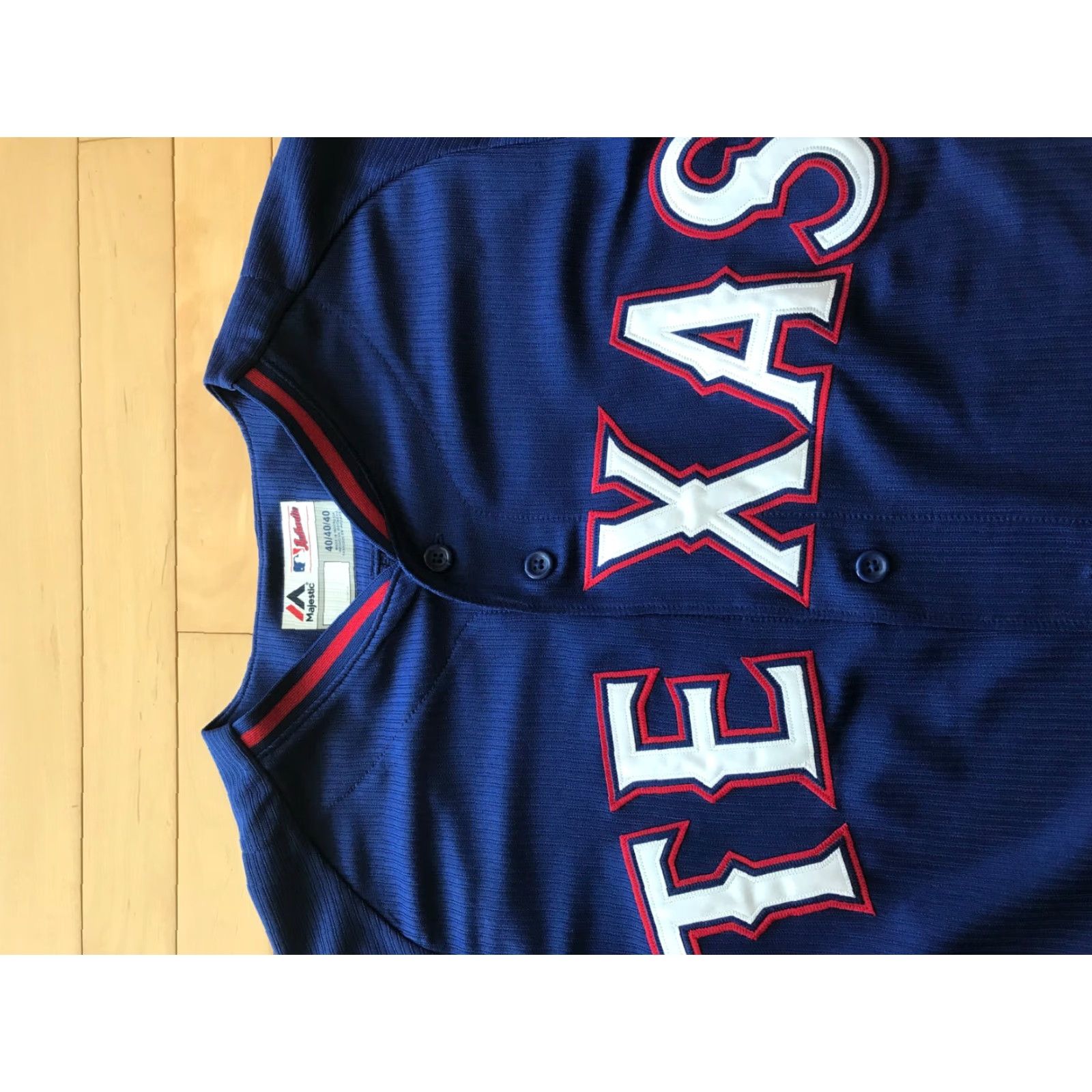 Vintage Majestic Texas Rangers Authentic Batting Practice Cool Base Jersey Sz 40 M Mens Blue Short Sleeve Jersey Size US M / EU 48-50 / 2 - 4 Thumbnail