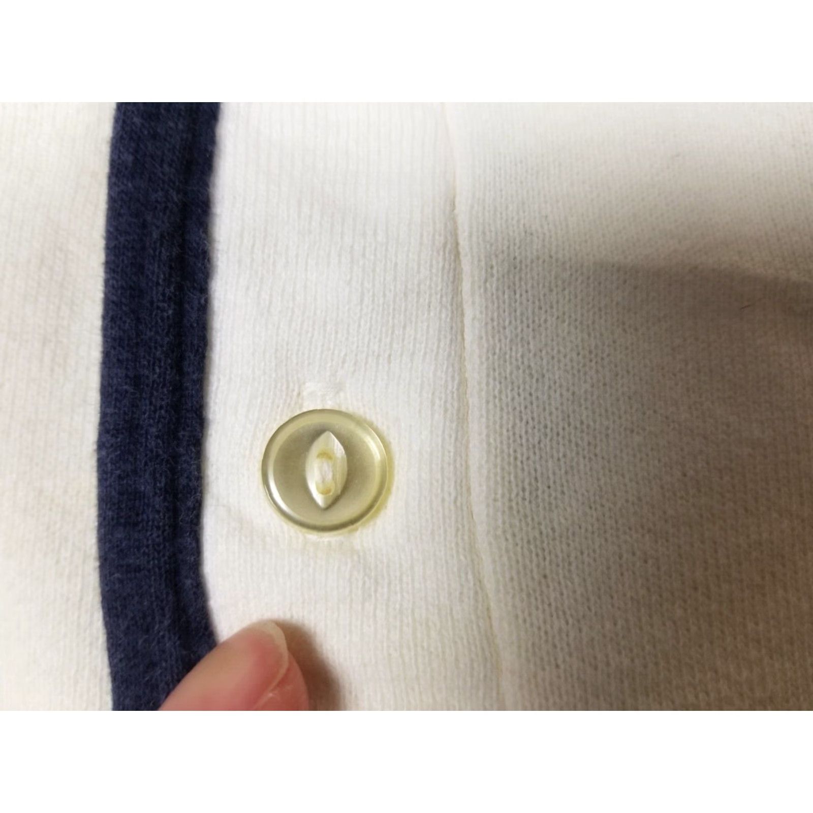 Hanes VINTAGE Hanes Breeze Shield Half Button Up White Short Sweatshirt SZ M Mens T-Shirt Cotton Retro USA 50's 60's 70's Size US M / EU 48-50 / 2 - 2 Thumbnail