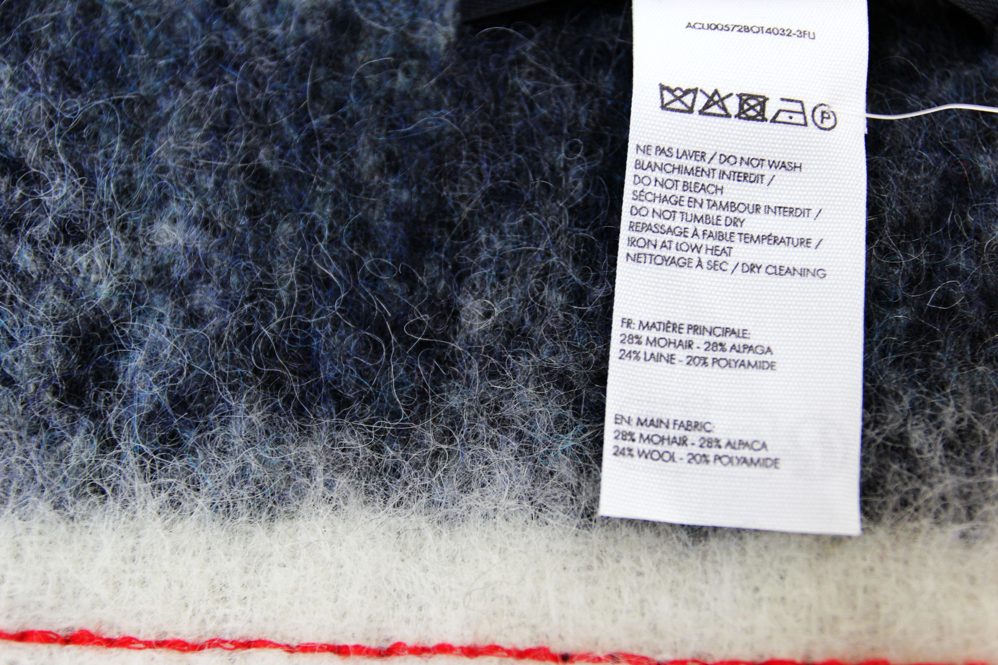 Jacquemus BNWT AW25 JACQUEMUS L ECHARPE CARRO BRUSHED SCARVES NAVY Size ONE SIZE - 5 Thumbnail