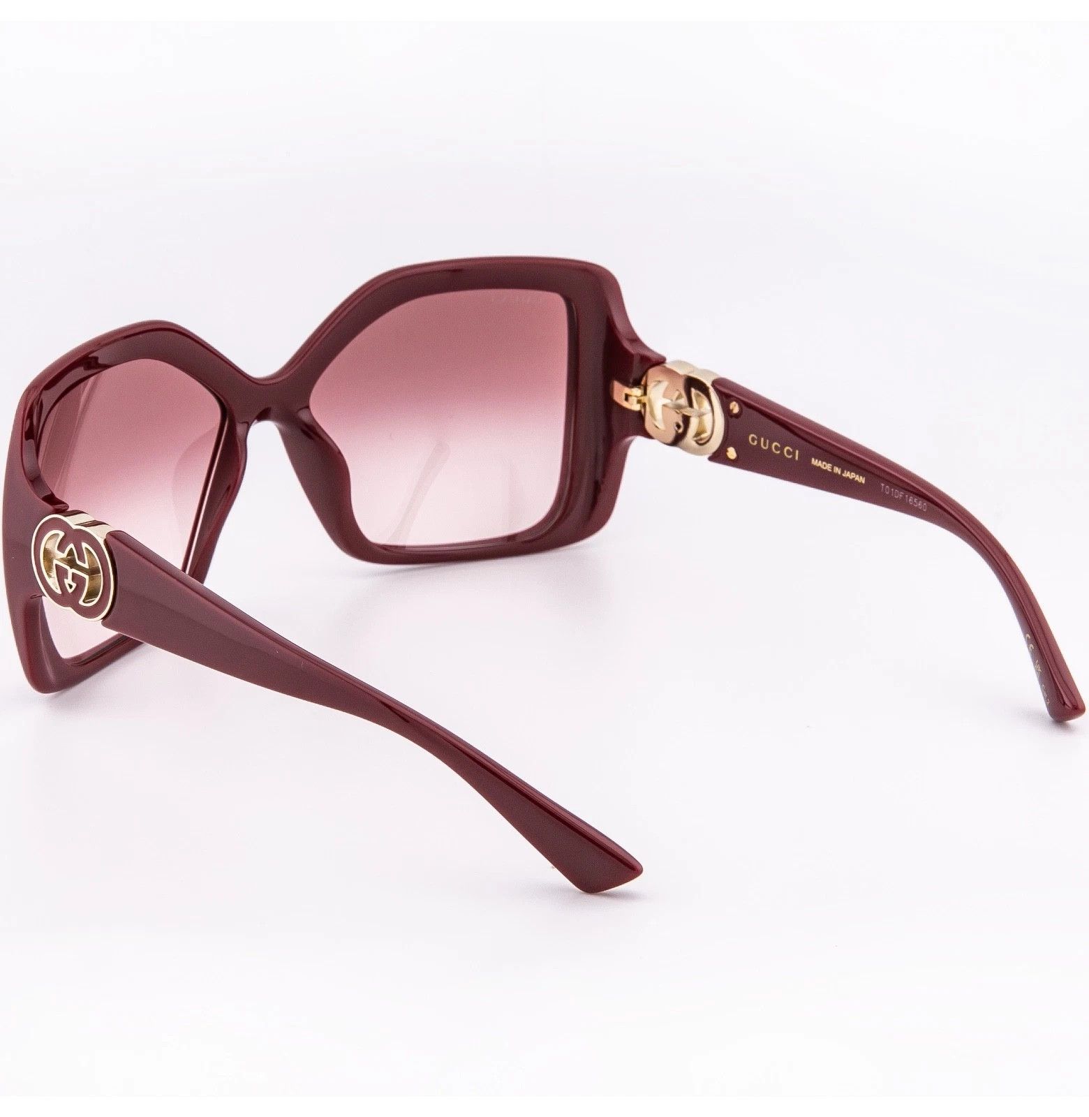 Gucci GUCCI GG2015S Burgundy Red 2015 GG Logo Geometric 002 Size ONE SIZE - 2 Thumbnail