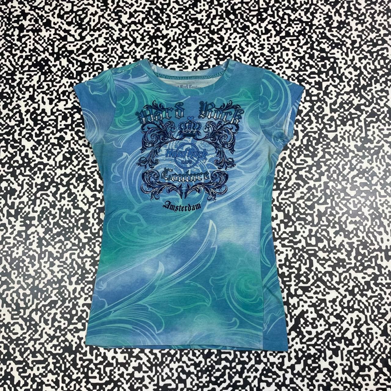 Hard Rock Cafe Vintage Y2K Hard Rock Cafe Affliction Style Amsterdam Tshirt Size S / US 4 / IT 40 - 2 Thumbnail