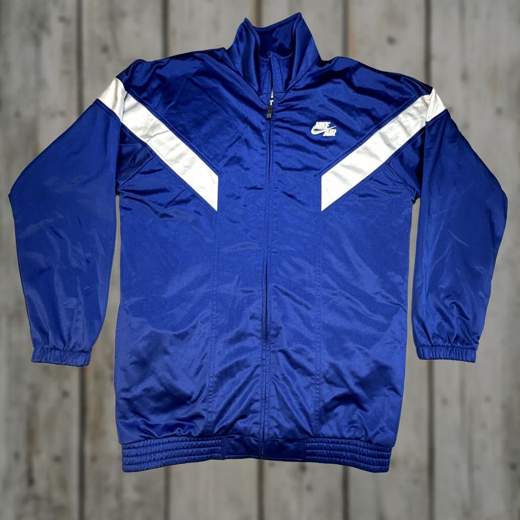 Nike VINTAGE Nike Air Track Jacket Full Zip Long Sleeve Blue M MT Mens Retro 90s Y2K Size US M / EU 48-50 / 2 - 1 Thumbnail