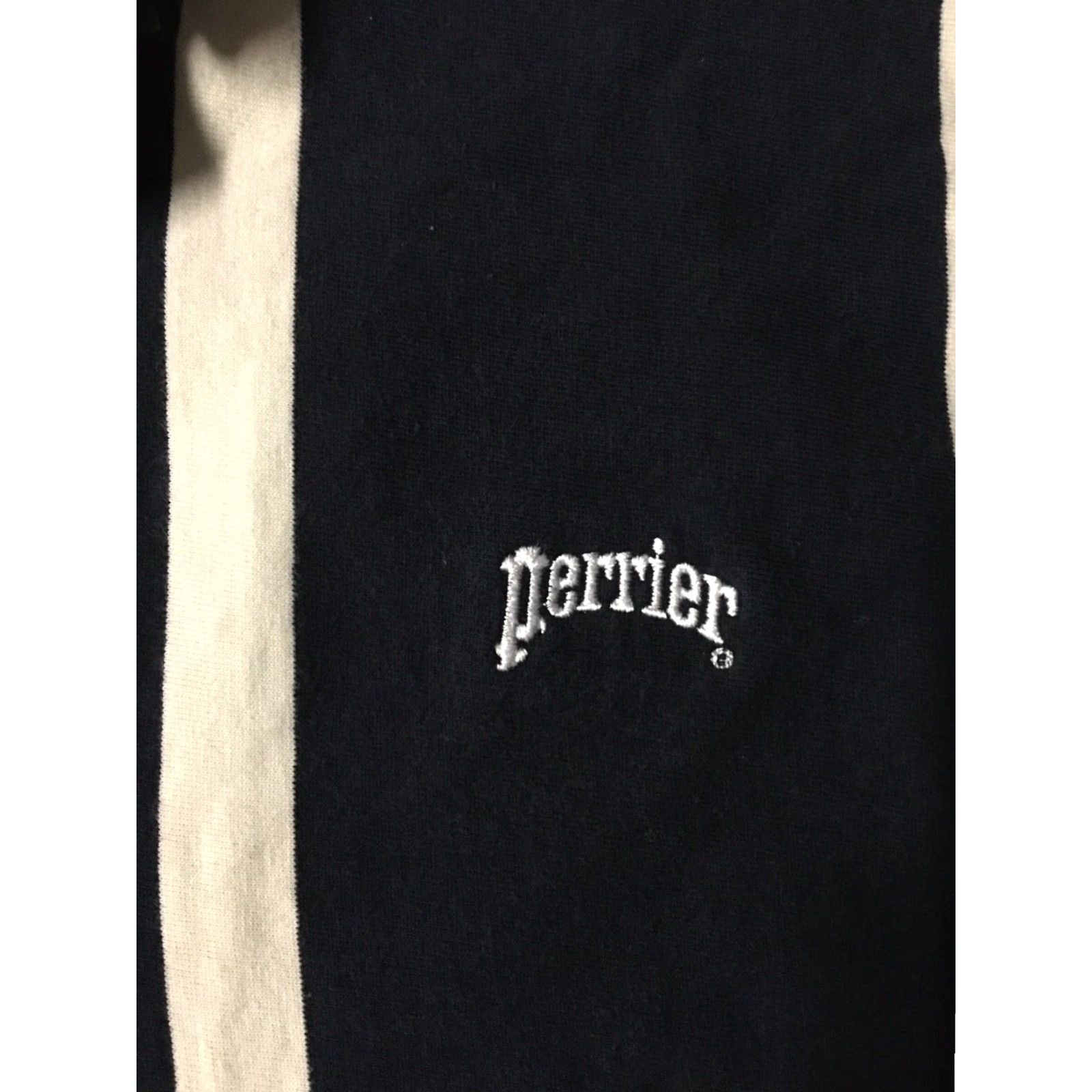 Vintage VINTAGE Perrier Sparkling Water Striped Promo Polo Shirt XL Blue Men Polo Shirt 90s USA Shirt Size US XL / EU 56 / 4 - 2 Thumbnail
