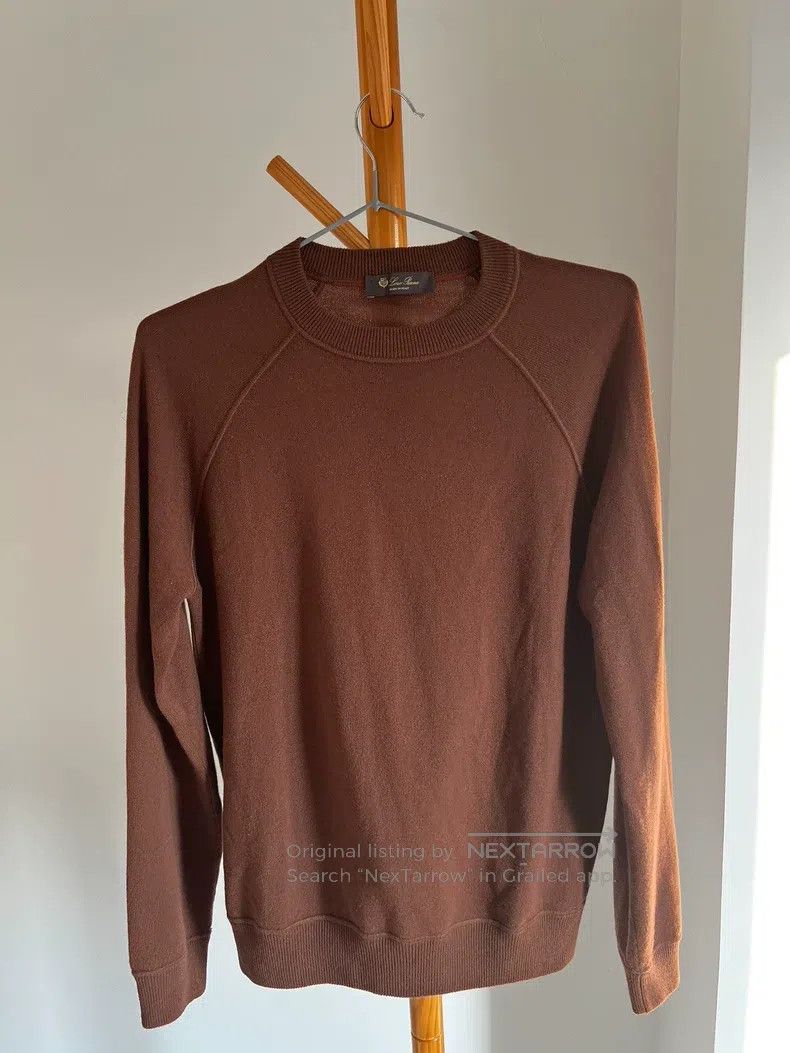 Loro Piana Loro Piana Brown Full Cashmere Sweatshirt Size US S / EU 44-46 / 1 - 1 Thumbnail