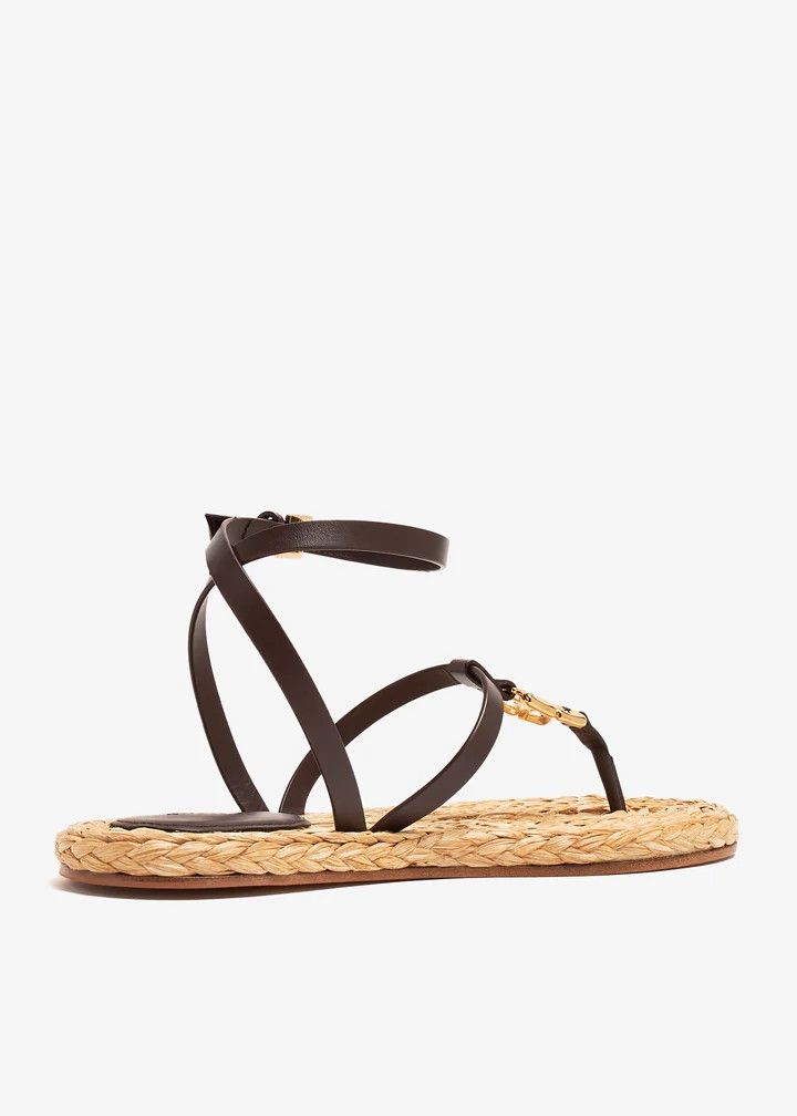 Givenchy o1n1vont0326 4G Liquid Flat Sandals in Brown Size US 7 / IT 37 - 3 Thumbnail