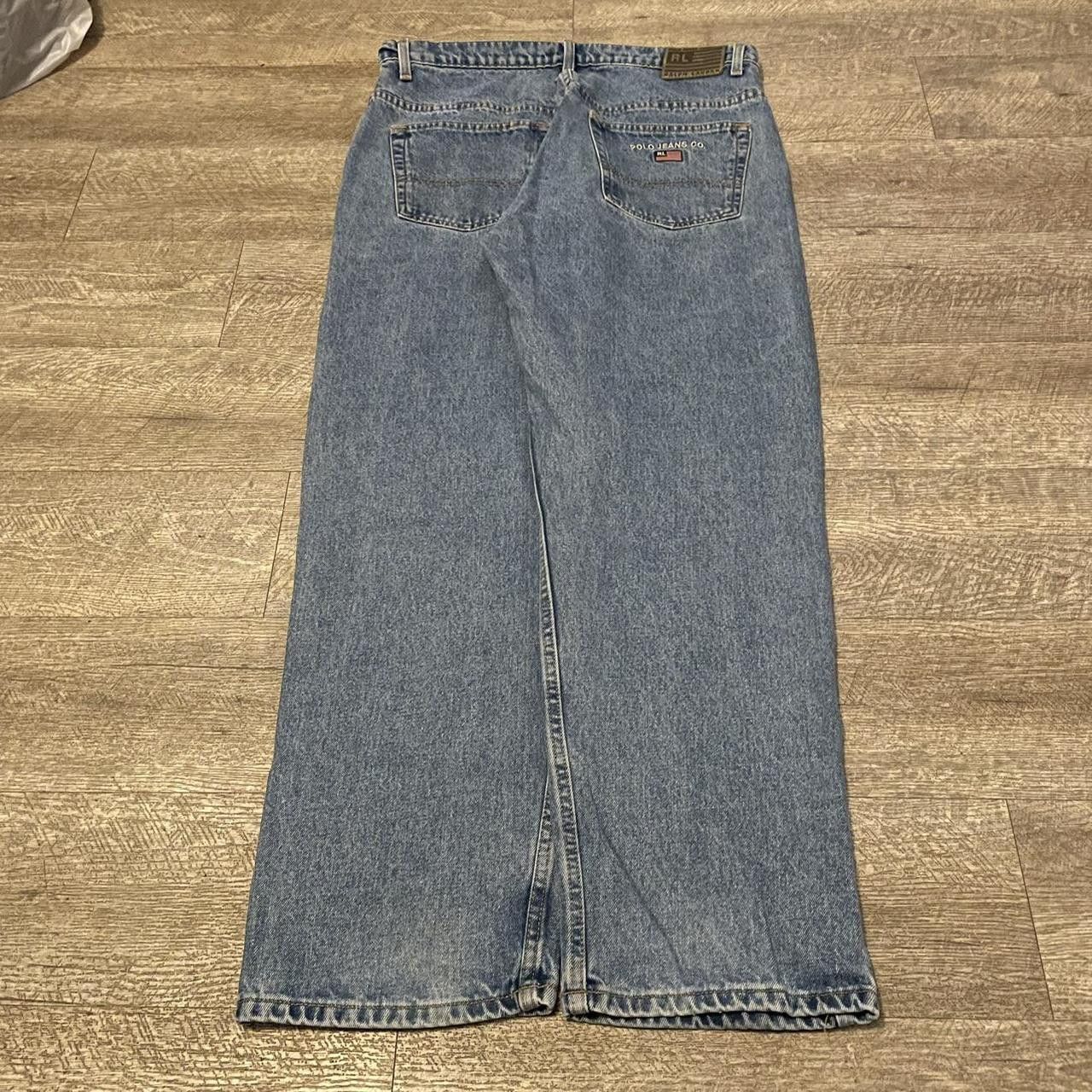 Polo Ralph Lauren × Vintage Vintage Y2K Polo Ralph Lauren Embroidered Baggy Jeans Size US 36 / EU 52 - 1 Thumbnail