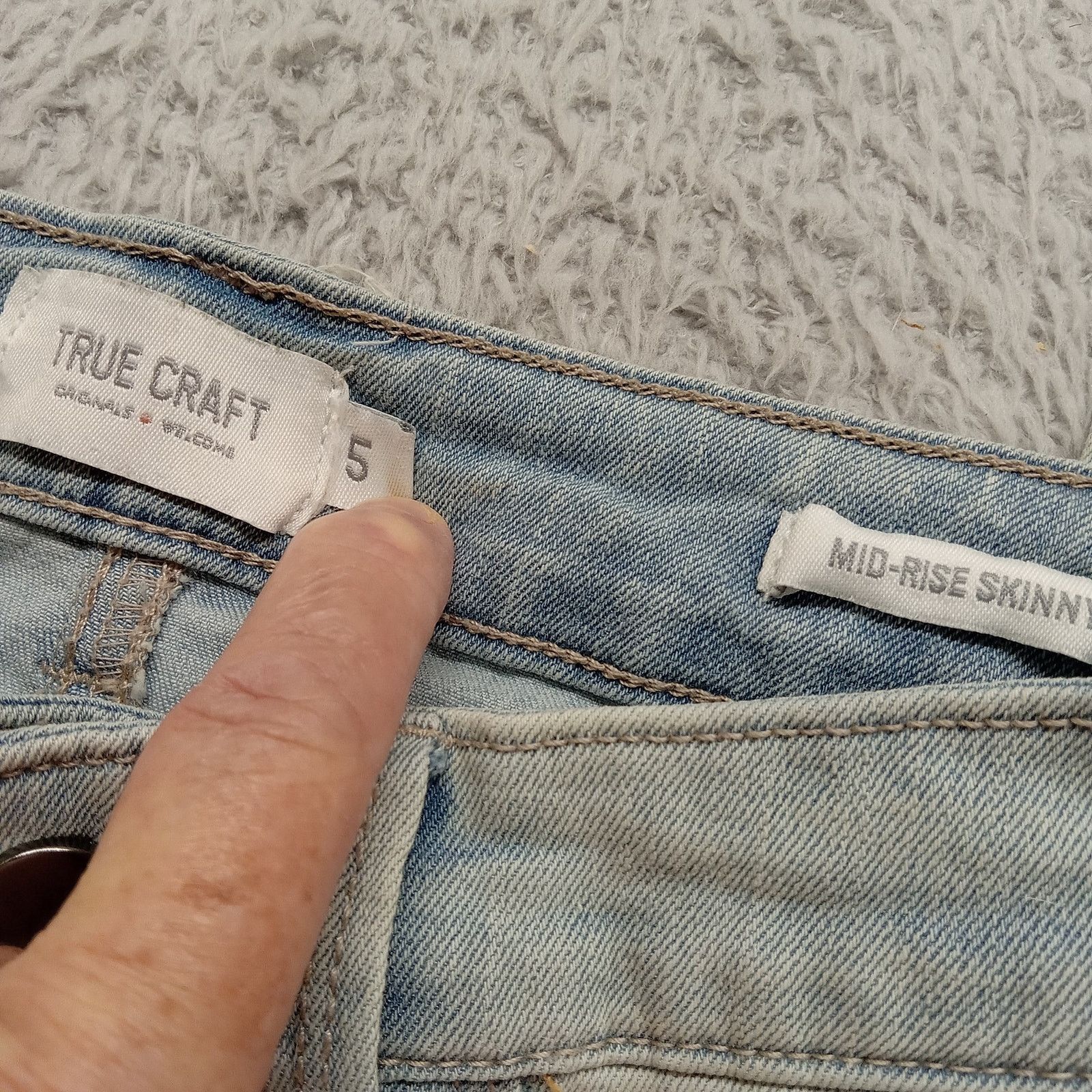 & Other Stories True Craft Jeans (28 X 30) Mid Rise Skinny Light Wash Size 28" / US 6 / IT 42 - 5 Thumbnail