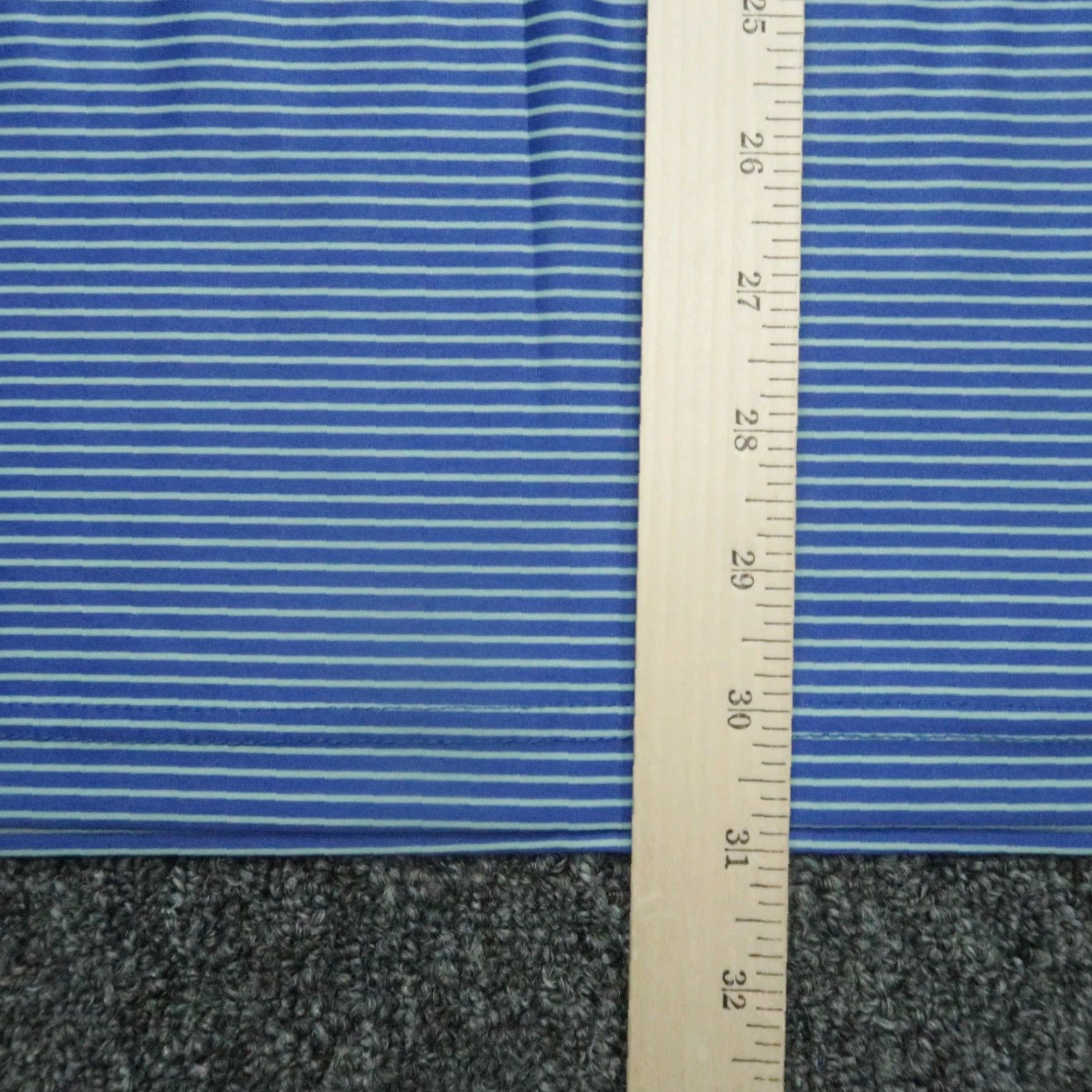 CO Collars & Co Shirt Men XL Striped Featherweight Short Sleeve Performance Polo Size US XL / EU 56 / 4 - 7 Thumbnail