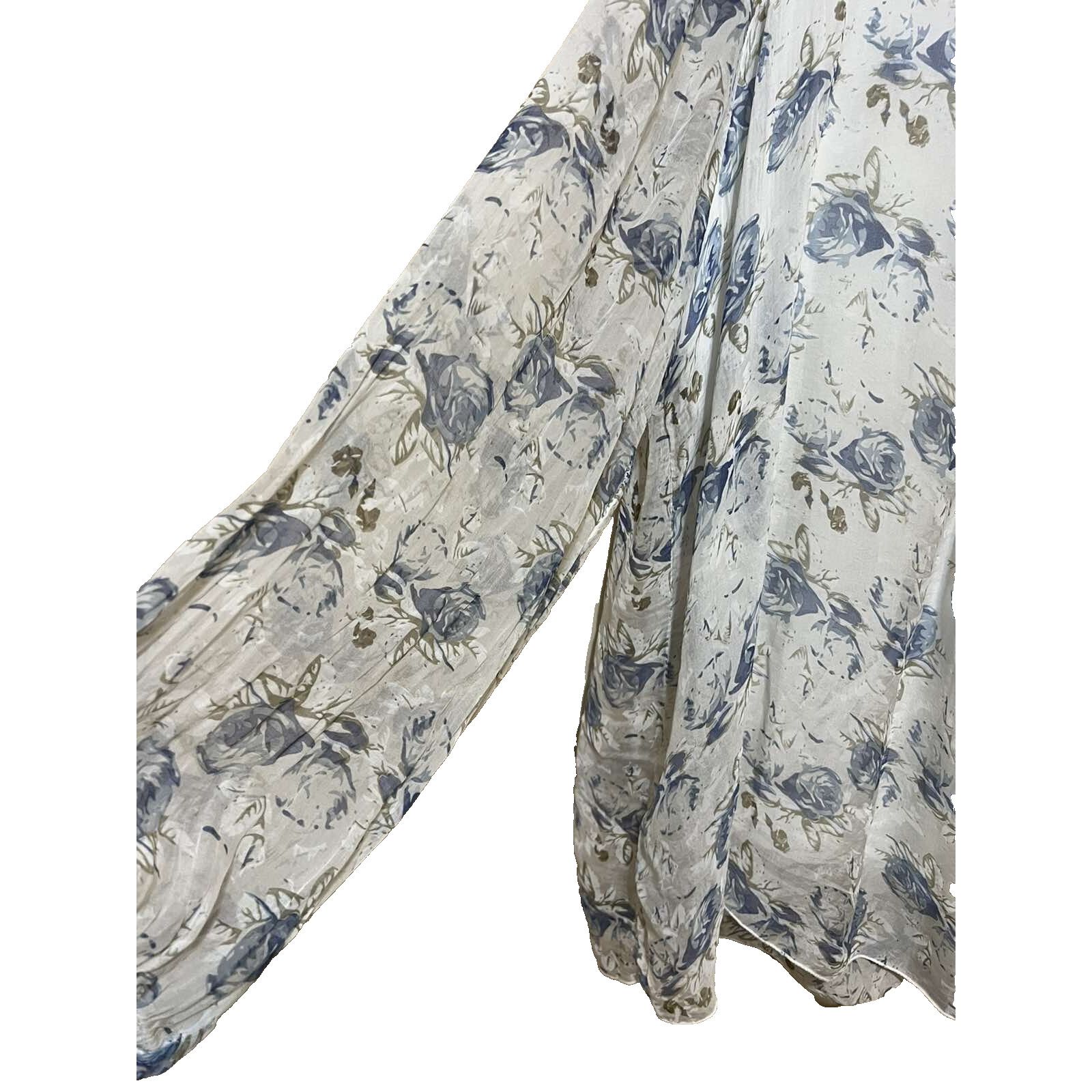 & Other Stories Elena Baldi women Silk blouse Italy Lined long 3X A001410 Size 3XL / US 20-22 - 5 Thumbnail