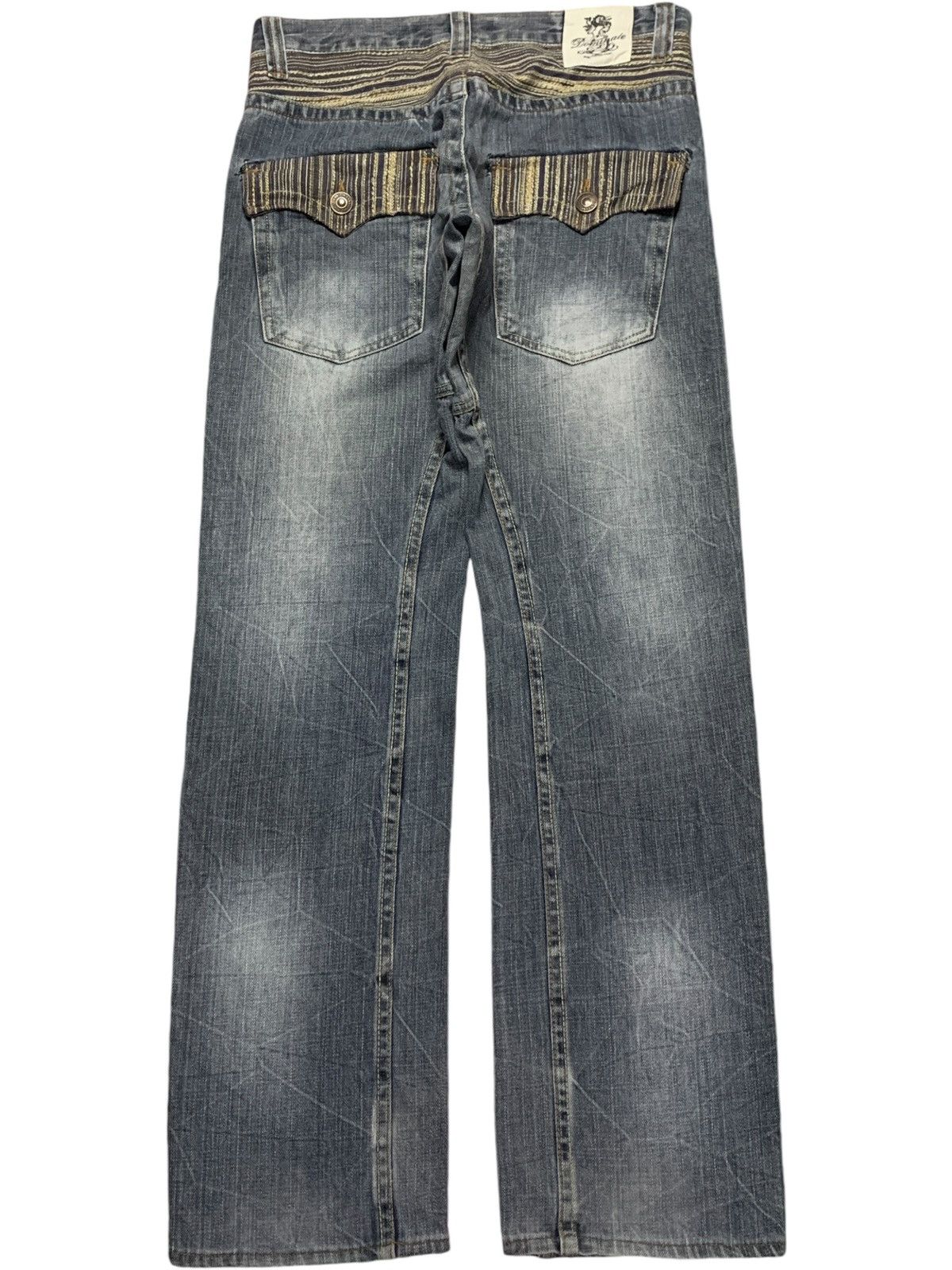 Japanese Brand Vintage Japanese Brand Faded Wash Handcrafted Style Jeans Size US 30 / EU 46 - 2 Thumbnail