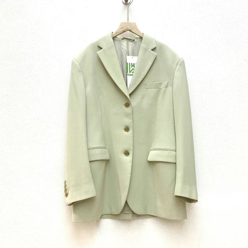 Acne Studios Acne Studios Light Green Wool Blazer - dmc Size US M / EU 48-50 / 2 - 1 Thumbnail