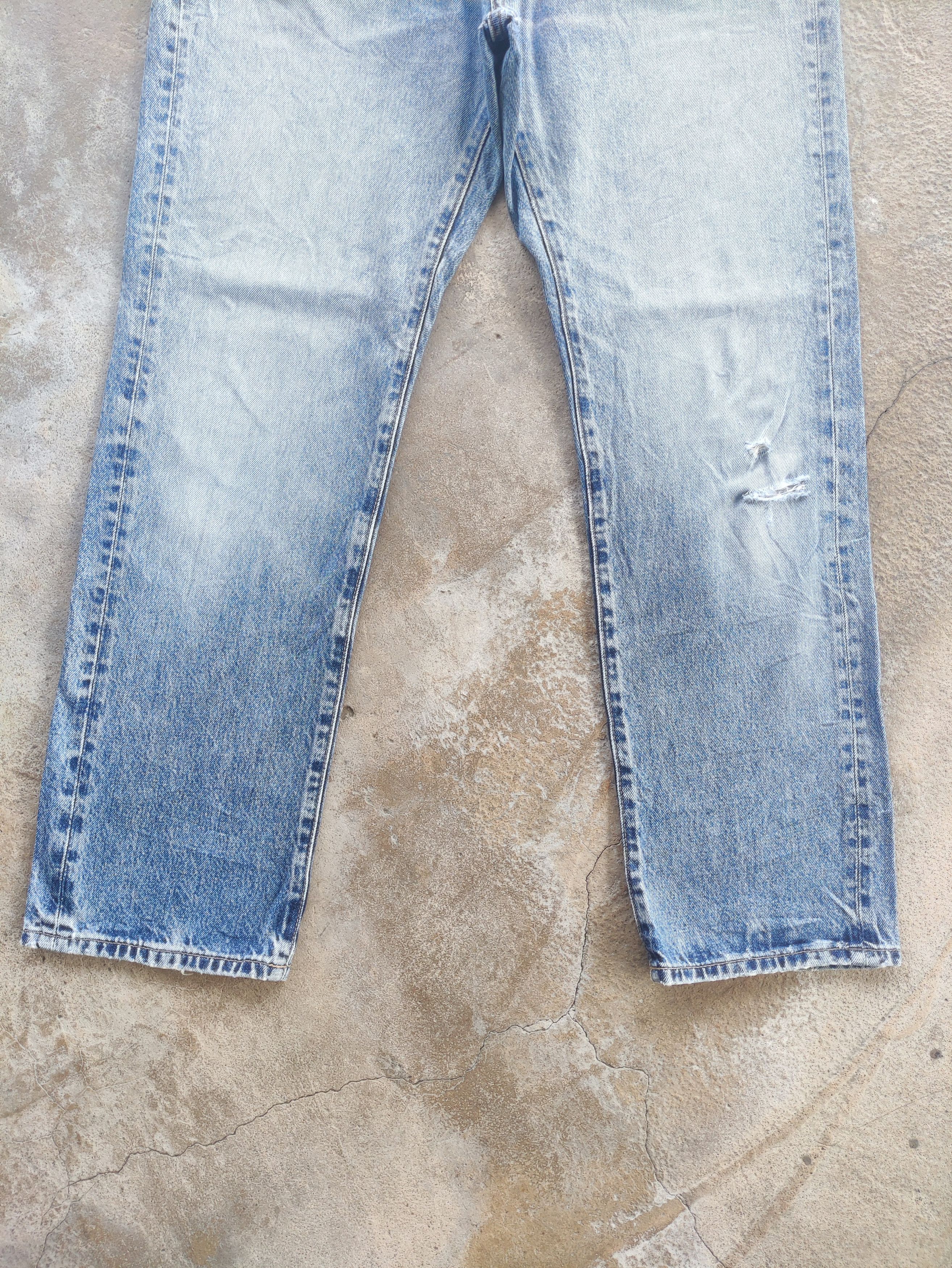 Japanese Brand Vintage Japanese Brand Faded Distressed Denim Pants Size US 36 / EU 52 - 4 Thumbnail