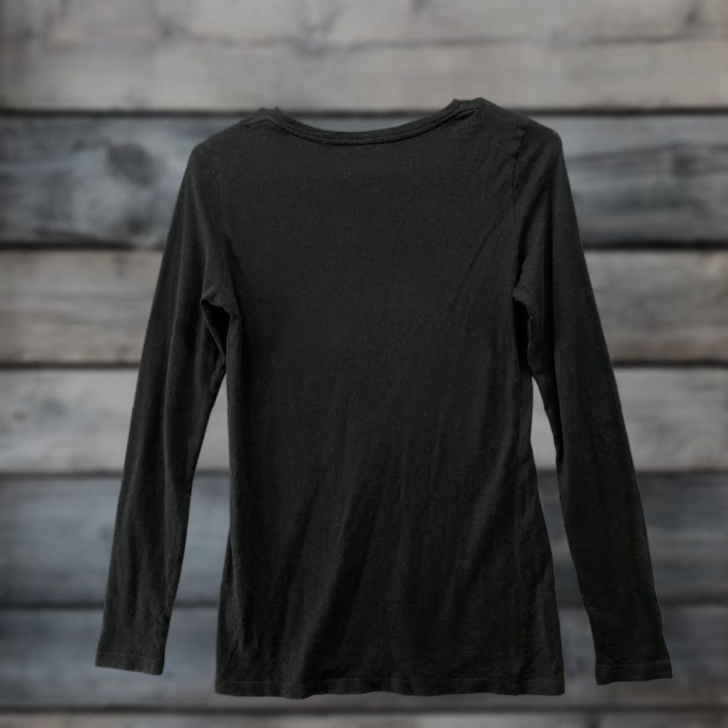 Equipment Equipment Femme T-Shirt Shirt Womens XS Black Crew Neck Long Sleeve Angora Cashmere Blend Size XS / US 0-2 / IT 36-38 - 1 Thumbnail