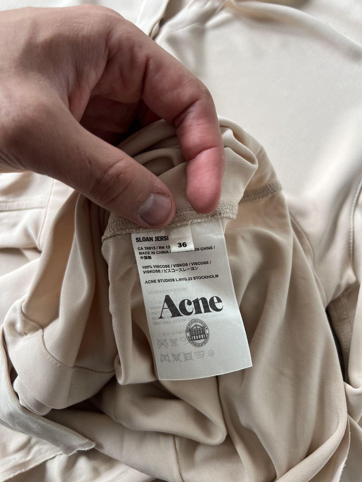 Acne Studios ‼️Vintage Acne Studios SS13 Sloan Jersey Viscose Blouses‼️ Size XS / US 0-2 / IT 36-38 - 17 Thumbnail