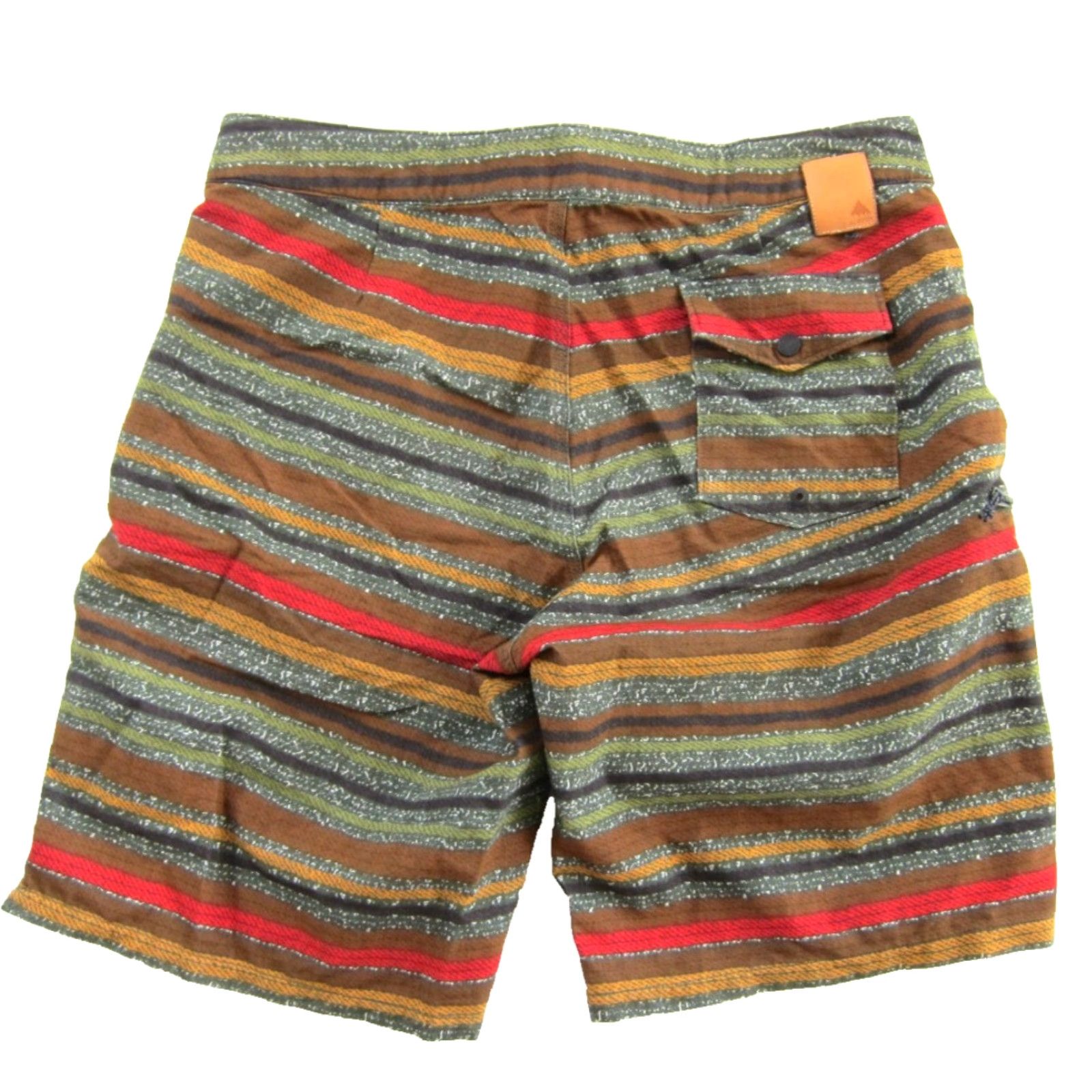 Burton Burton Durable Goods Chino Shorts Men 32 Green Cotton Nylon Striped Pocketed 4 Pockets Regular Mens Size US 32 / EU 48 - 2 Thumbnail