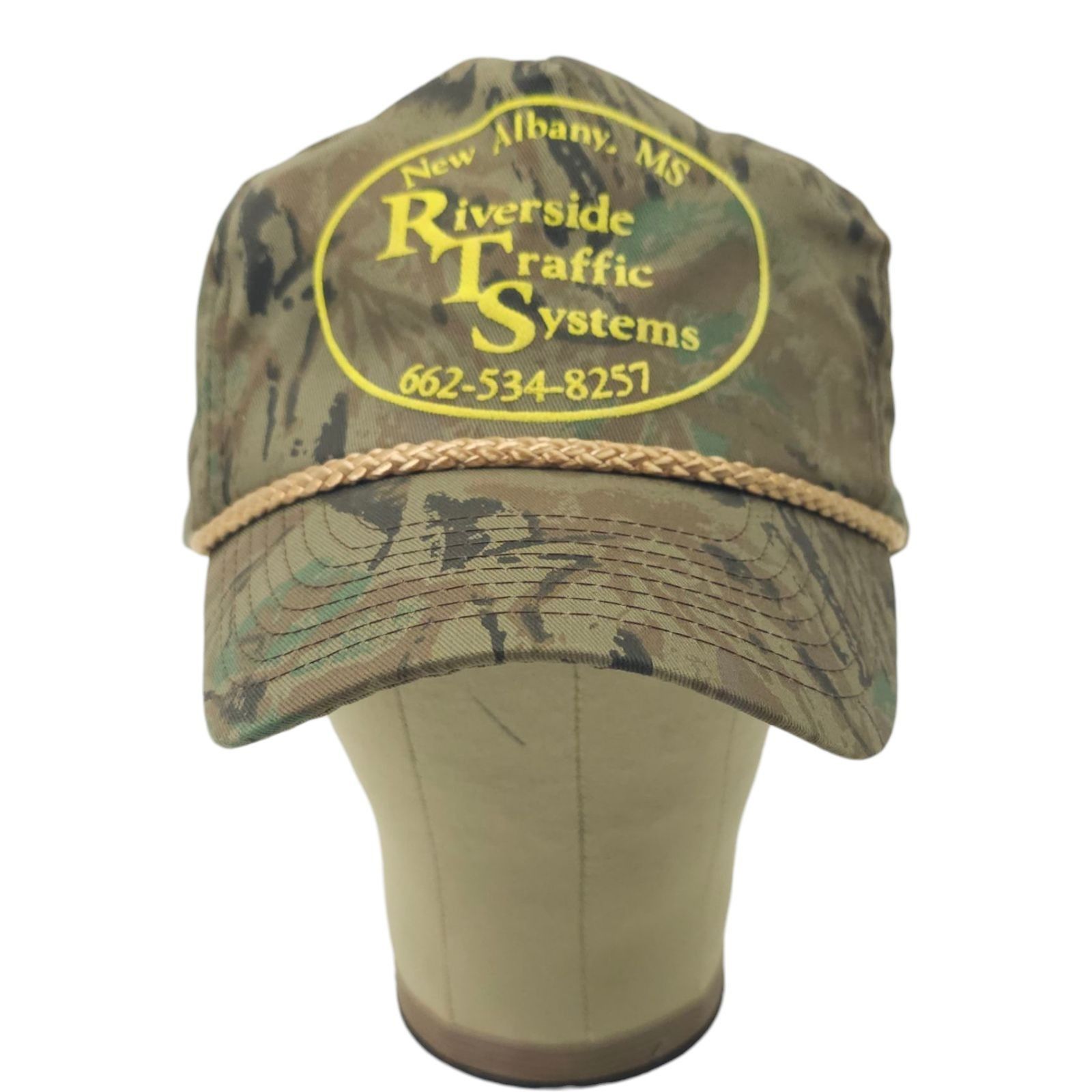 Other Riverside Traffic Systems Camo Rope Snapback Cap Trucker Hat Size ONE SIZE - 13 Thumbnail