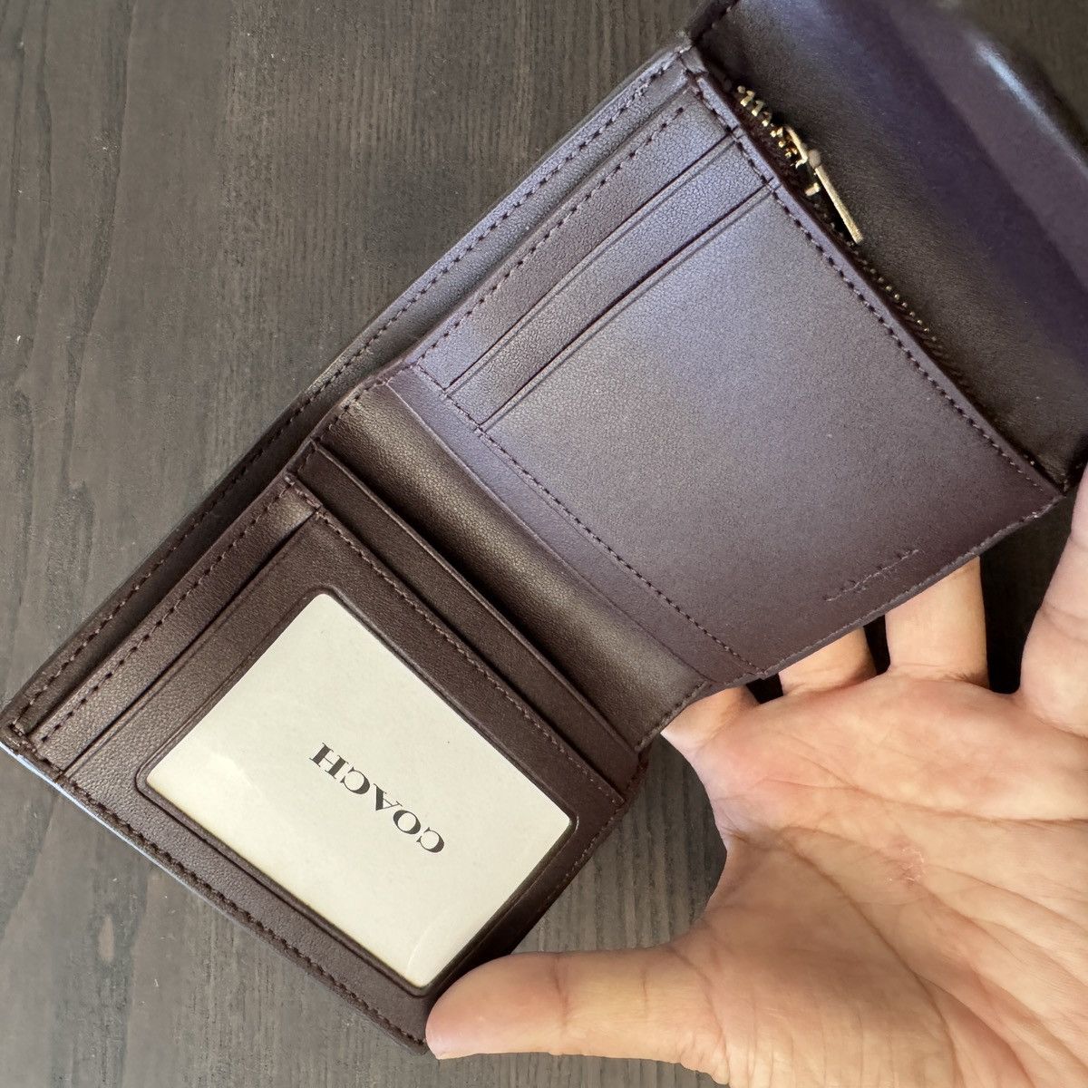Coach Coach Trifold Wallet In Colorblock Micro Signature Canvas Size ONE SIZE - 3 Thumbnail