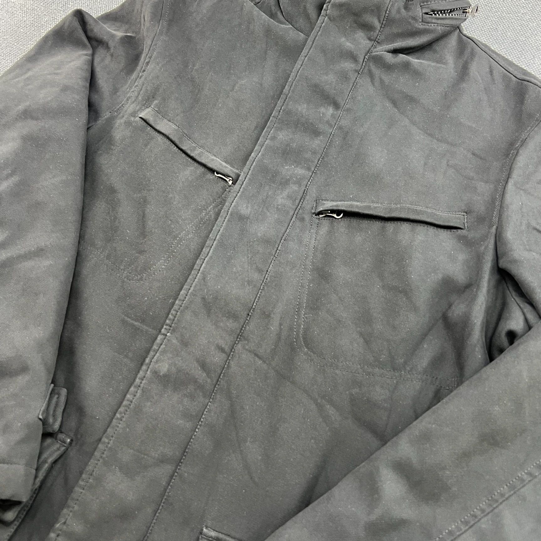 Vintage BOGGI MILANO Army Style Jacket Coat Mens L Black Hood M65 Quilted Lining Military Jacket Size US L / EU 52-54 / 3 - 5 Thumbnail