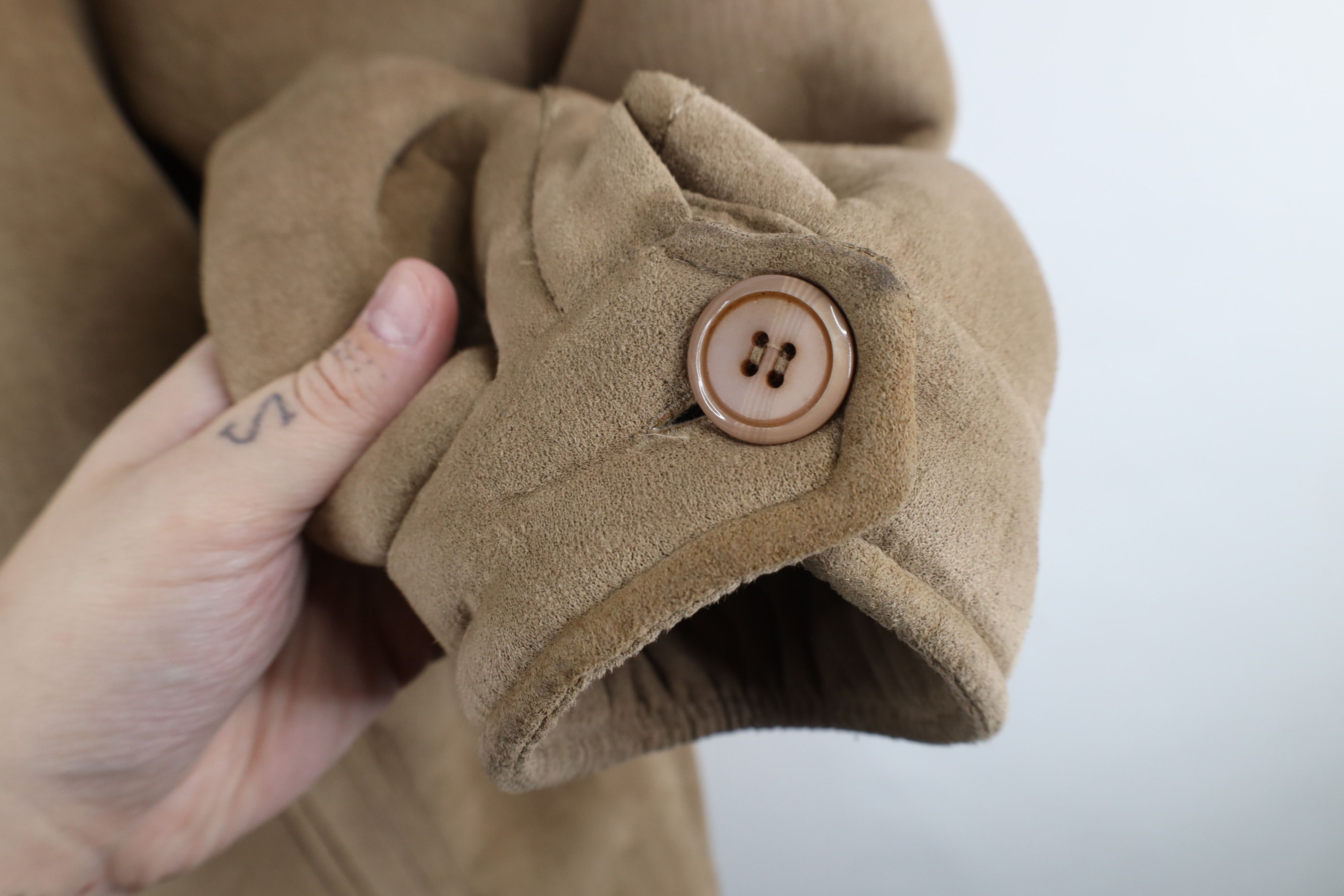 Vintage Vintage 90s Streetwear Pile Fleece B3 Bomber Jacket Beige Size US XL / EU 56 / 4 - 6 Thumbnail