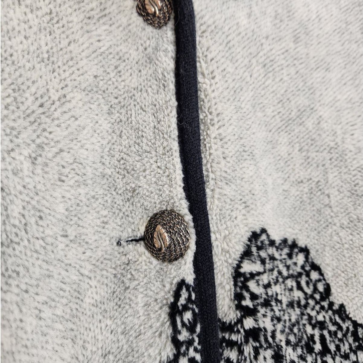 Vintage Vintage Reversible Fleece Jacket Trees Nature Sky Grandma Size S / US 4 / IT 40 - 6 Thumbnail