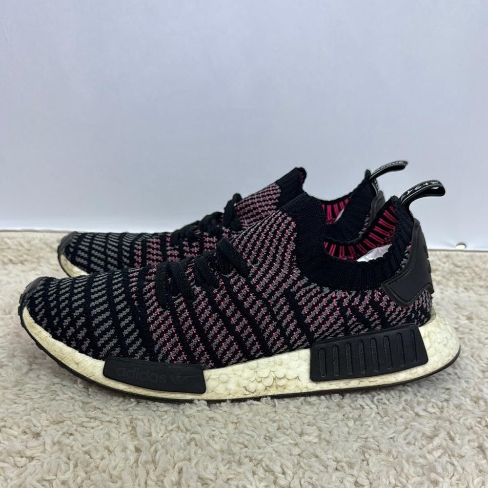 Adidas Adidas NMD R1 Black and Pink Sneakers Size 9 Men’s Size US 9 / EU 42 - 1 Thumbnail