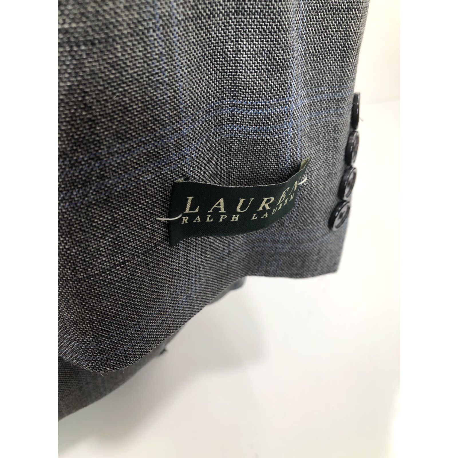 Ralph Lauren LAUREN / RALPH LAUREN - NEW w TAGS - SILK / WOOL Windowpane 44L Blazer Men 44 Long Gray Silk Wool Blazer Mens Size 44R - 4 Thumbnail