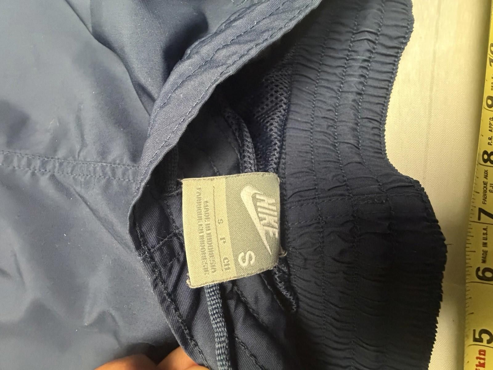 Nike Vtg 90s Nike Silver Tag Fleece Pants S Navy Stripe Track Y2K Size 28" / US 6 / IT 42 - 7 Thumbnail