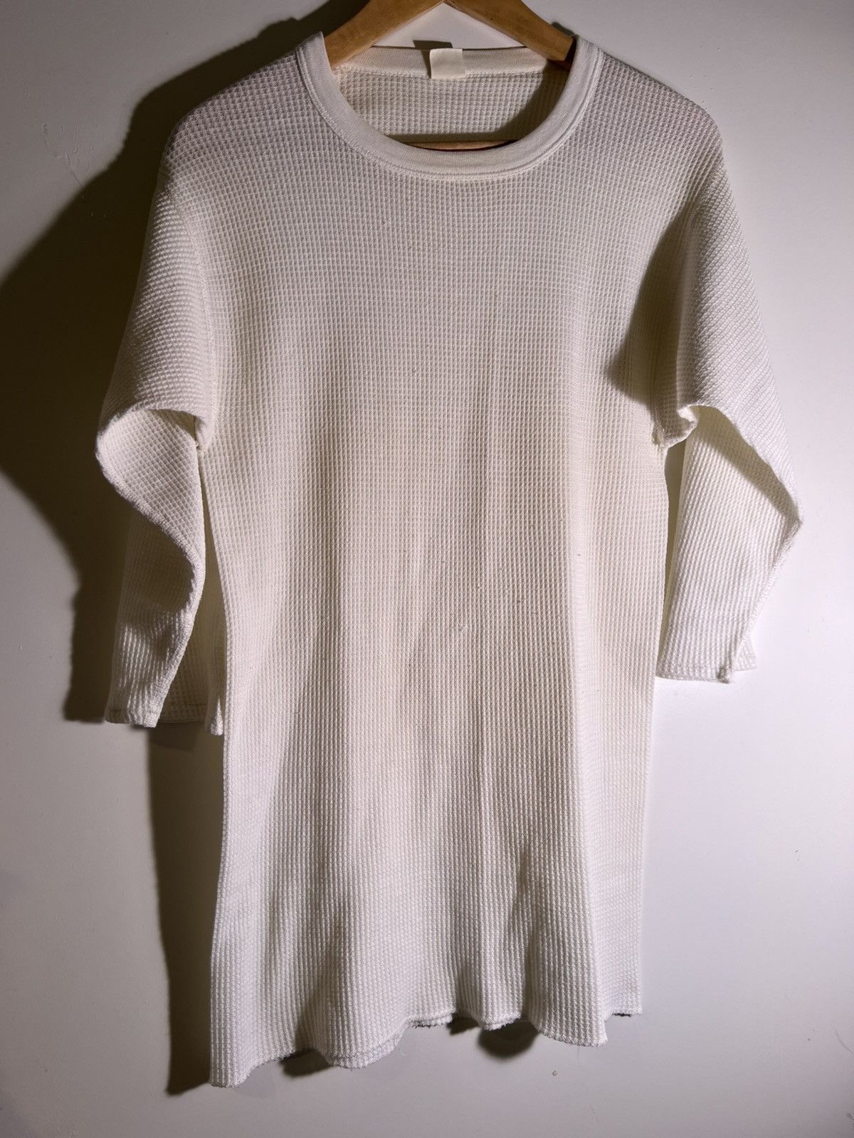 Vintage 70’s 80’s VTG Vintage Thermal Underwear Retro Waffle Shirt Size US XL / EU 56 / 4 - 1 Thumbnail
