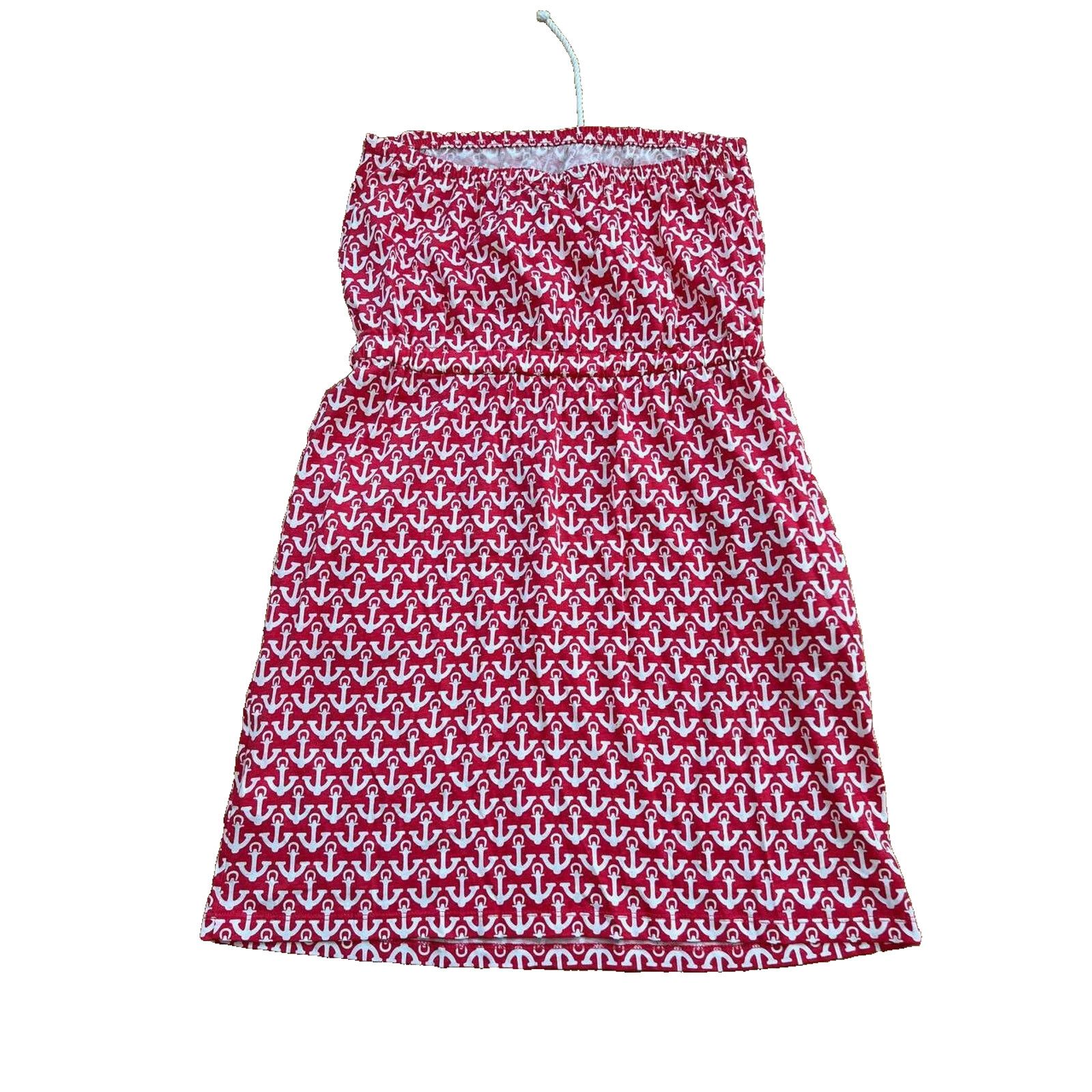 Tommy Hilfiger TOMMY HILFIGER Anchor Print Dress Red Size M A000883 Size M / US 6-8 / IT 42-44 - 5 Thumbnail