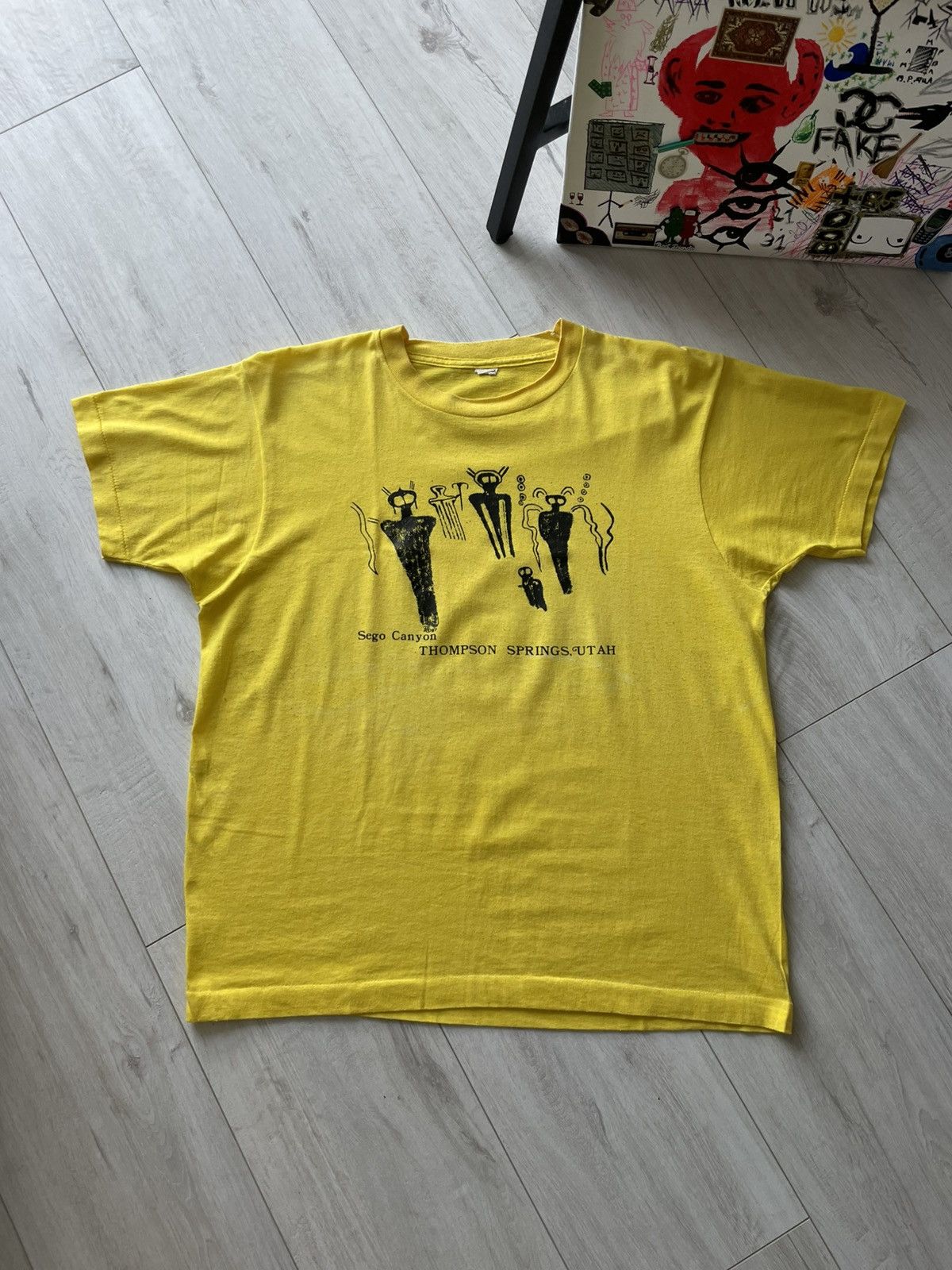 Vintage Vintage 1987 Sego Canyon Thompson Springs Art T-Shirt Size US M / EU 48-50 / 2 - 1 Thumbnail