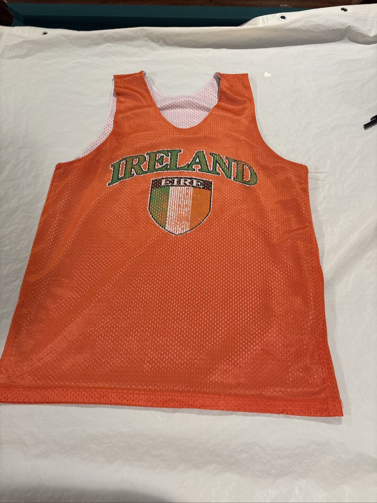 Other Ireland EIRE A4 Mens Basketball Jersey Reversible Large VTG Size US L / EU 52-54 / 3 - 1 Thumbnail