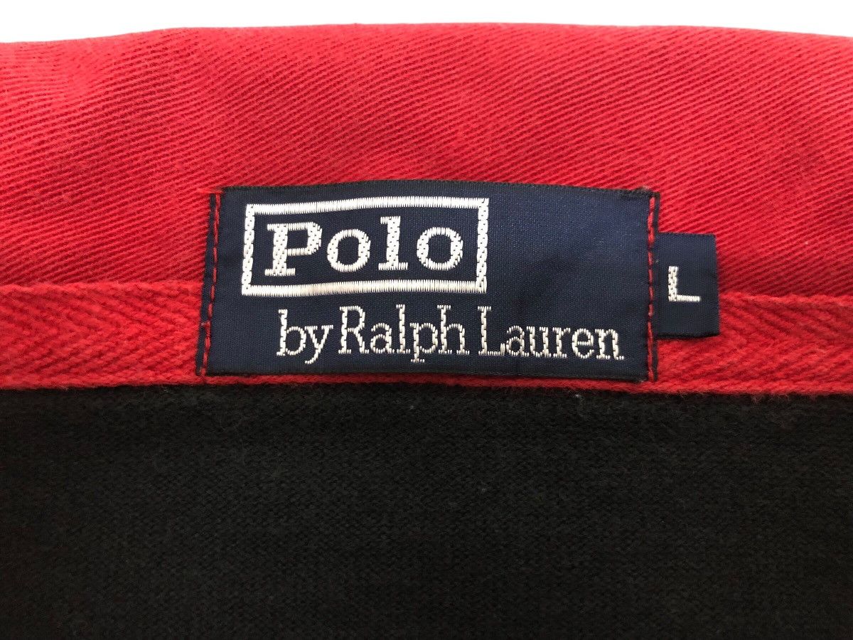 Polo Ralph Lauren 90s 🔥 POLO RUGBY TRICOLOUR SLEEVE PATCH LOGO Size US L / EU 52-54 / 3 - 11 Thumbnail