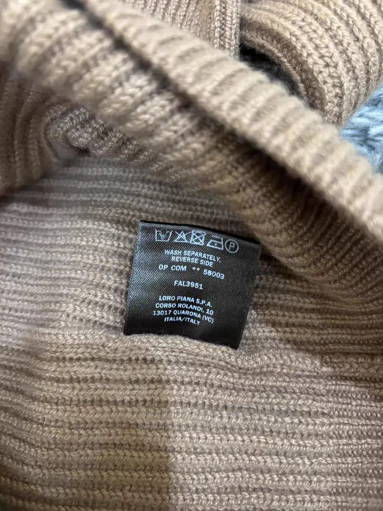 Loro Piana Loro Piana Khaki Baby Cashmere High Neck Knit Top Size US M / EU 48-50 / 2 - 5 Thumbnail