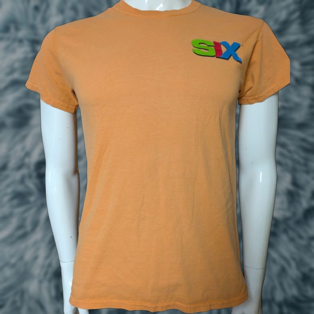 Gildan VTG SIX Acapella Group Branson MO T Shirt Small Mens Gildan 100% Cotton Crew Neck Orange Short Sleeve Band Music Rock Size US S / EU 44-46 / 1 - 1 Thumbnail
