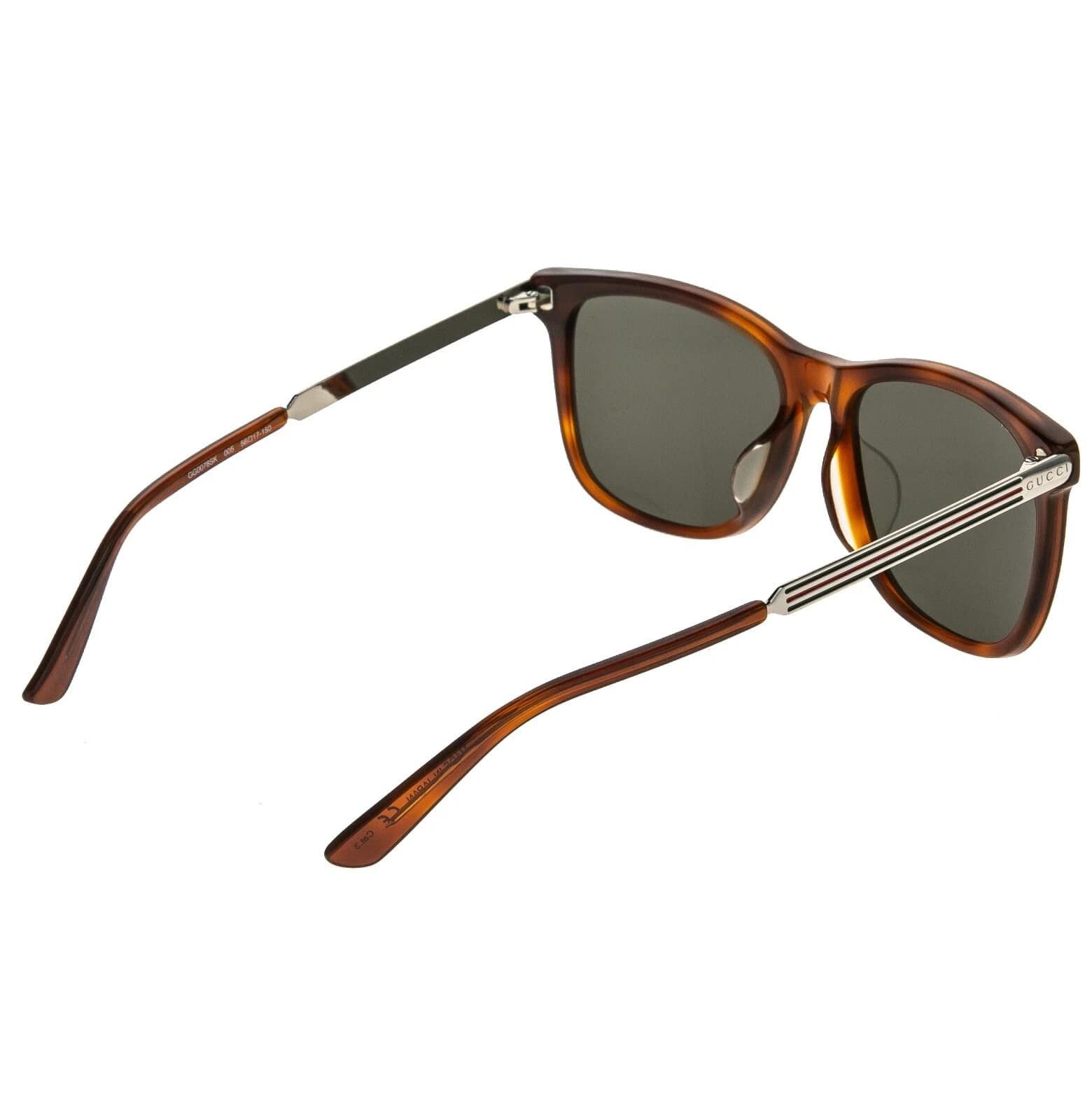 Gucci GUCCI GG0078S WEB 0078 Metal Aviator Classic Sunglasses Size ONE SIZE - 6 Thumbnail