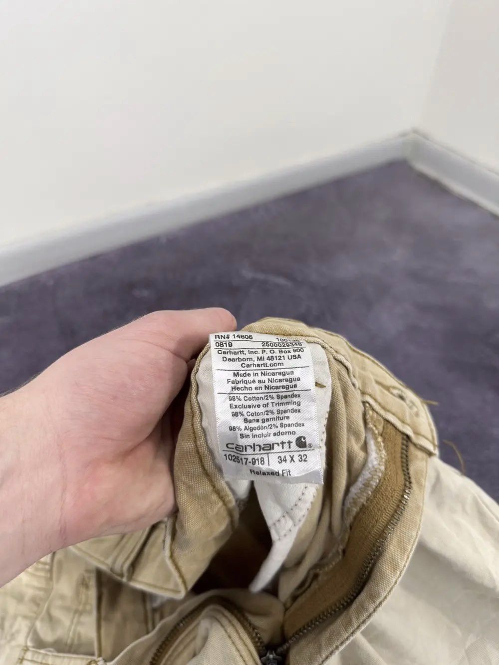 Carhartt Vintage Carhartt Opium Faded Relaxed Fit USA Hype Work Pants Size US 34 / EU 50 - 22 Thumbnail