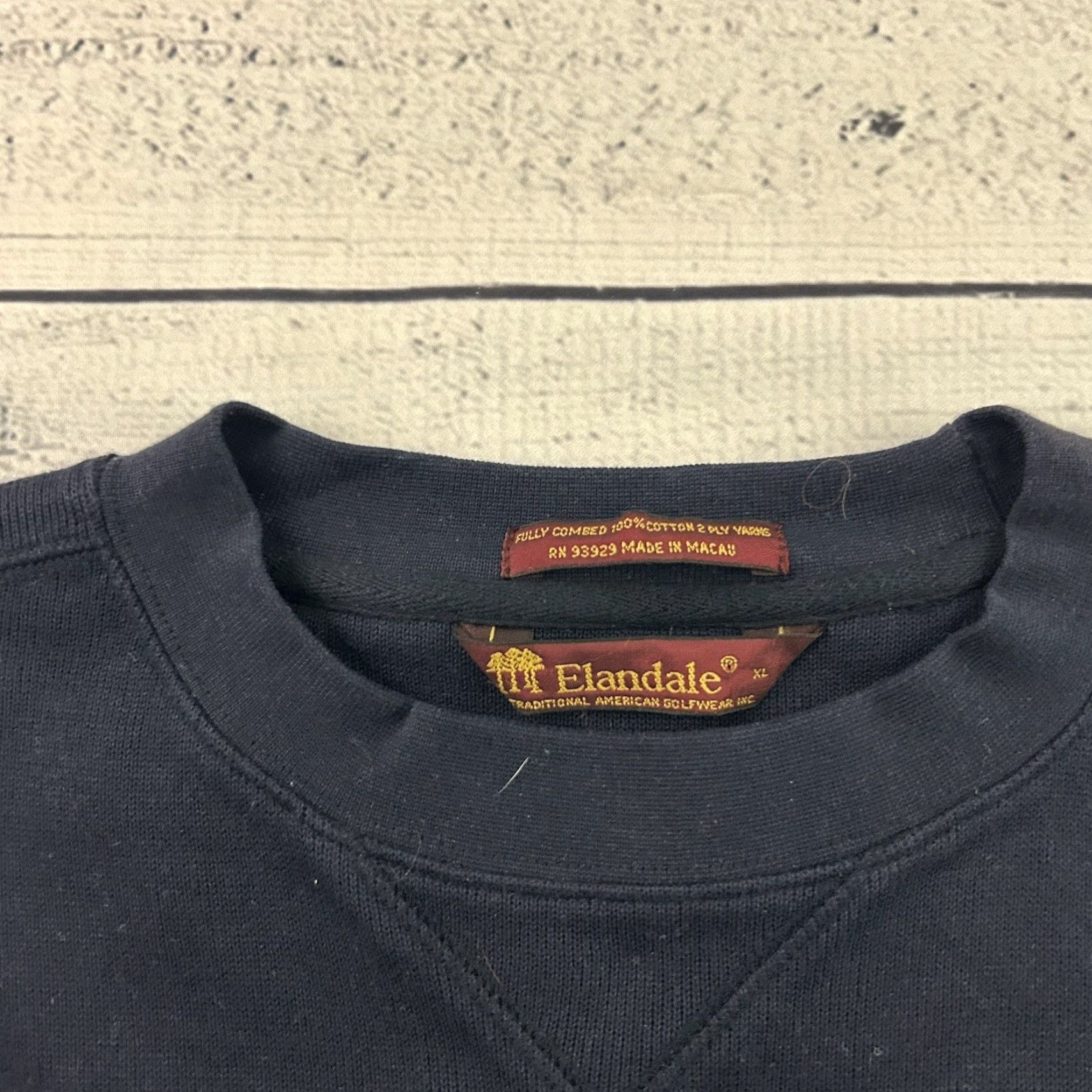 Vintage VINTAGE Elandale Innisbrook Pullover Sweatshirt Men L Blue Size US L / EU 52-54 / 3 - 3 Thumbnail