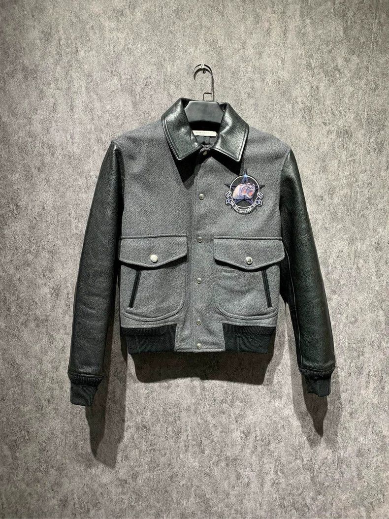 Givenchy Size46 Patched leather jacket size 46 shoulder w