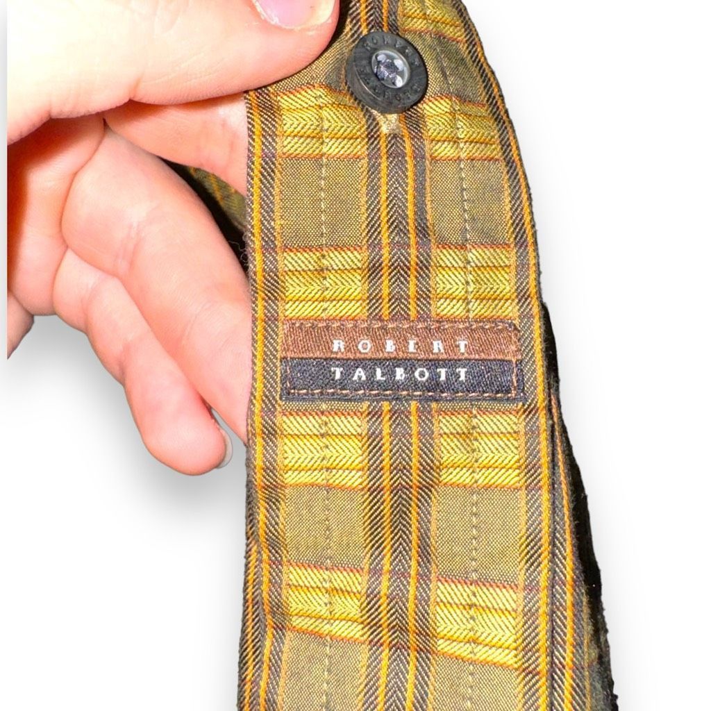 Robert Talbott Robert Talbott Green Check Button Down Shirt Size M Size US M / EU 48-50 / 2 - 7 Thumbnail