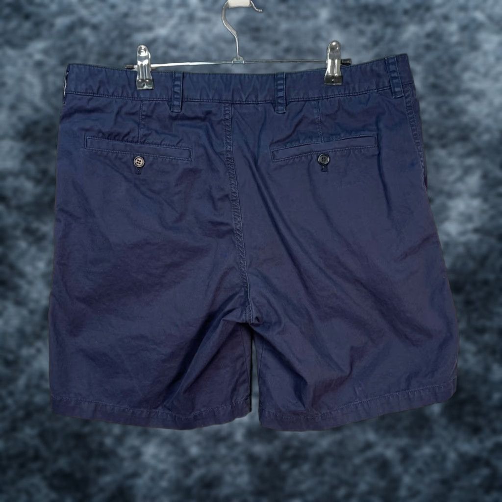 Arket Arket Mens Size 50 Navy Blue Cotton Twill Chino Shorts Men Regular Inseam 6 in Summer Casual Vintage No Size US 34 / EU 50 - 1 Thumbnail