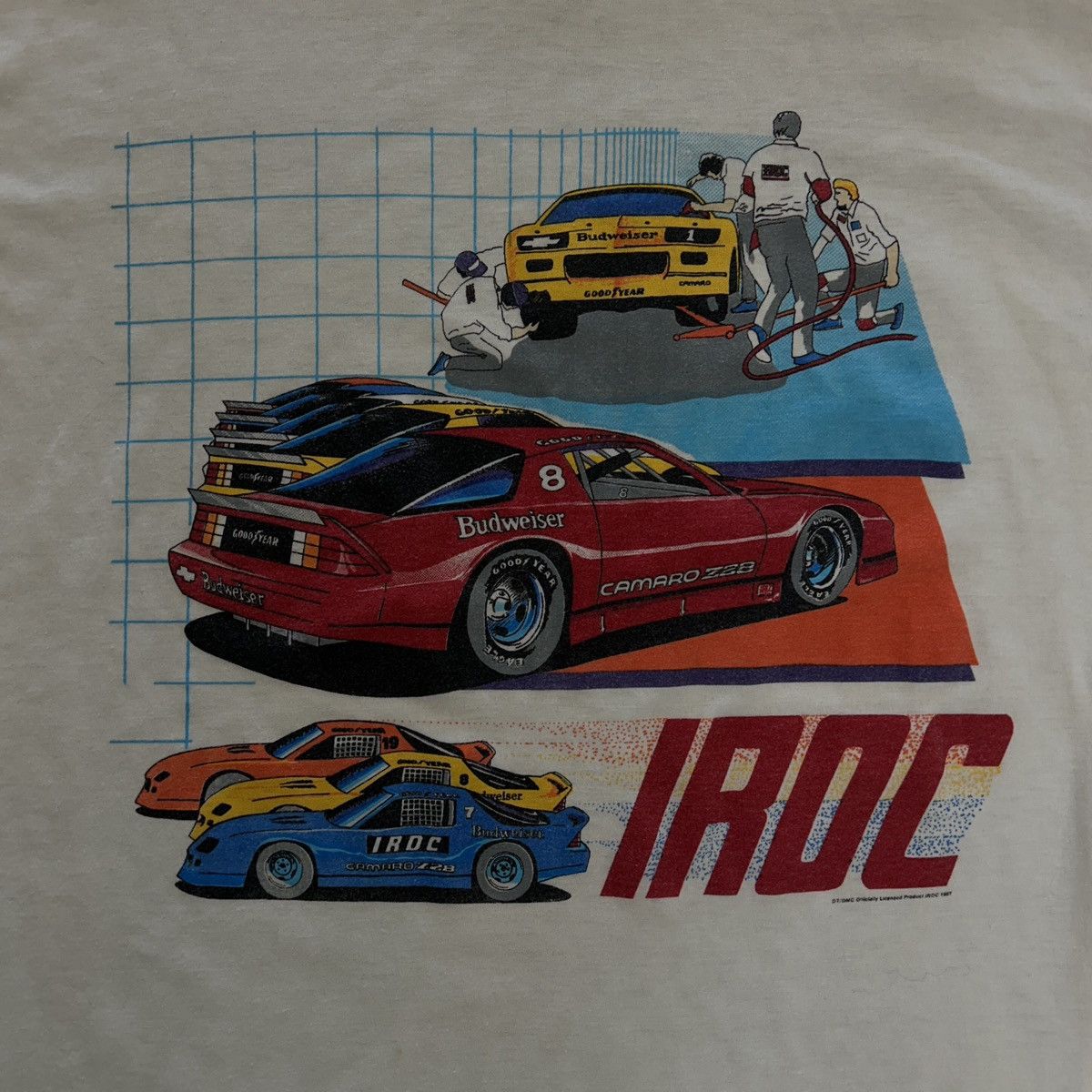 Vintage Vintage 1987 IROC T-Shirt – Officially Licensed Size US XL / EU 56 / 4 - 2 Thumbnail