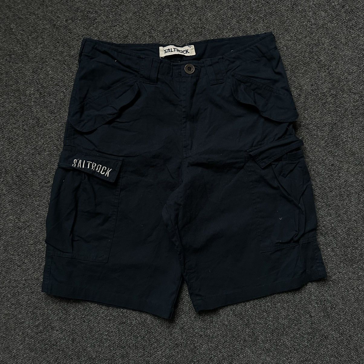 Sun Surf VTG Salt-rock Shorts Multi-pocket Size M Dark Blue Distresse Size US 31 - 3 Thumbnail