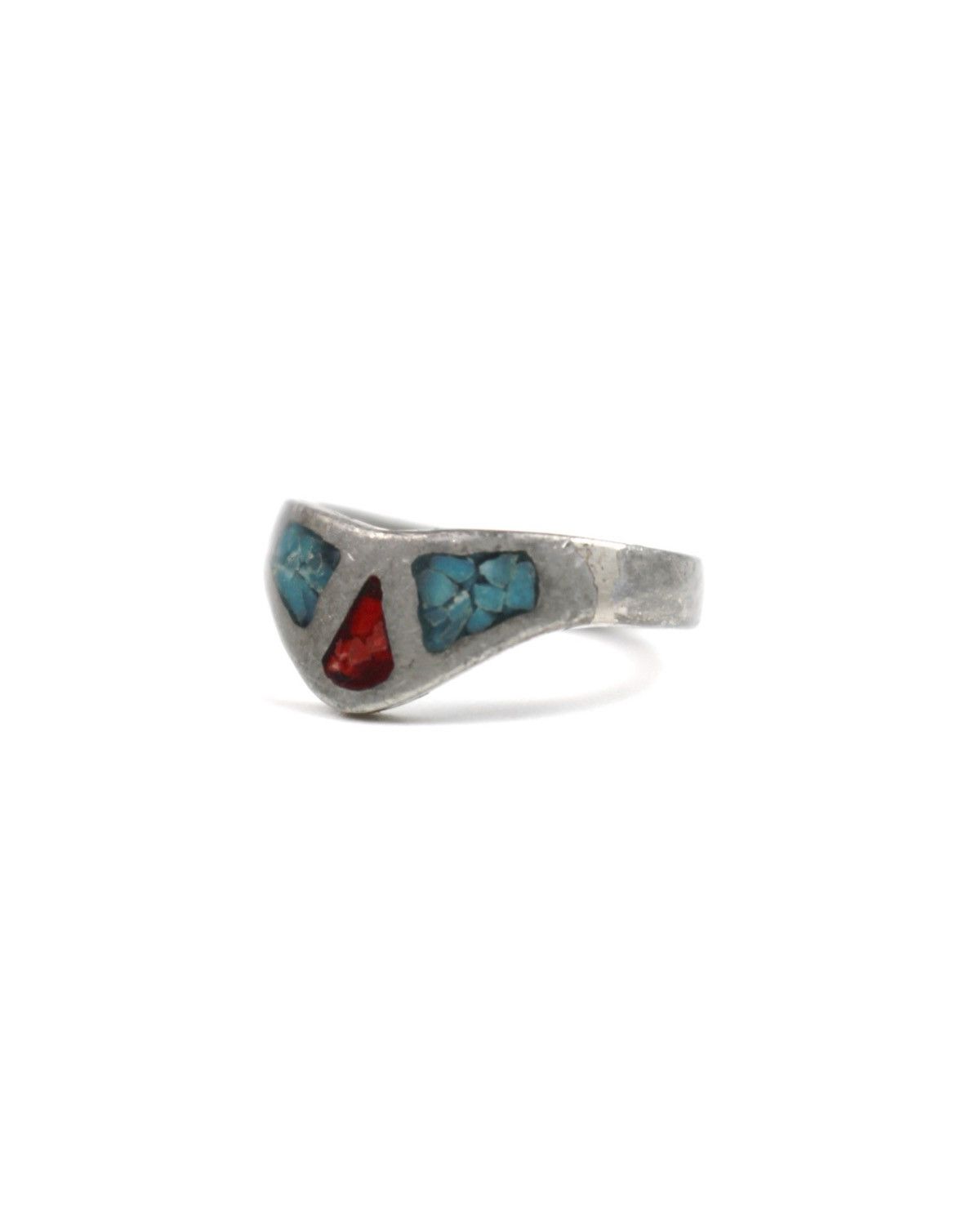 Vintage 2000S JAPANESE MADE DESERT SIGNAL INLAY RING Size ONE SIZE - 1 Thumbnail