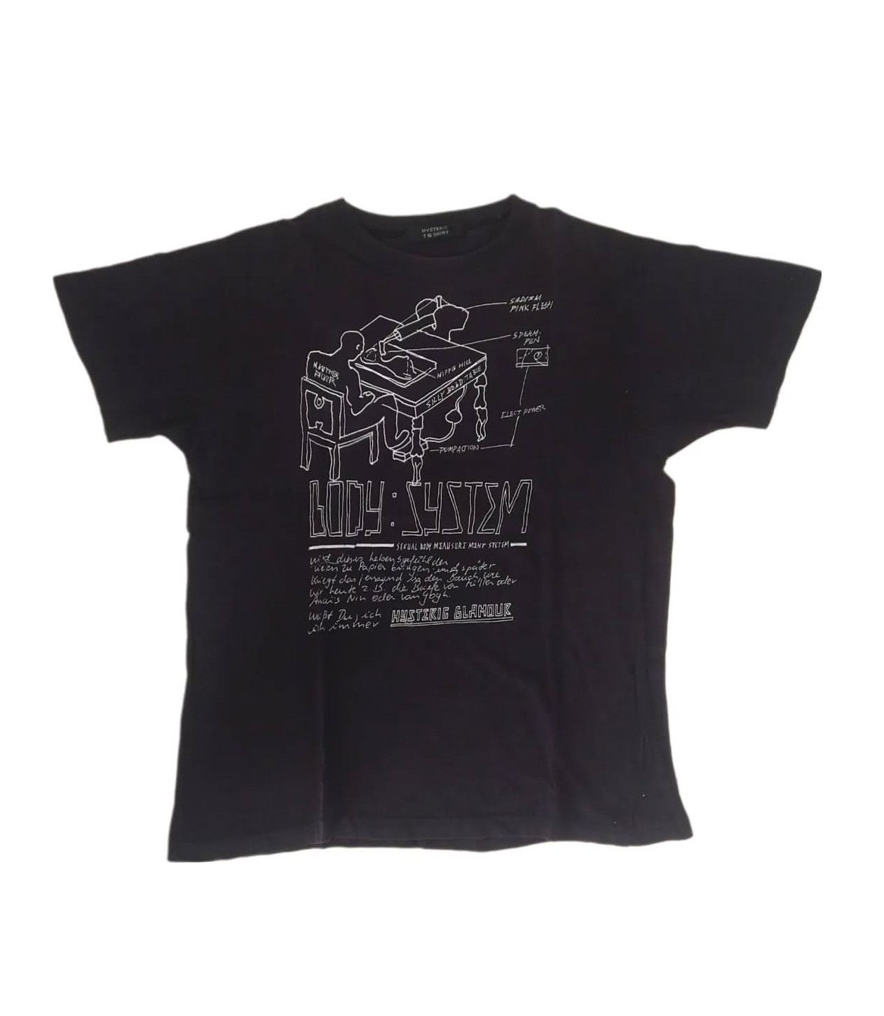 Hysteric Glamour × If Six Was Nine × Japanese Brand Vintage Hysteric Glamour Porn Funny Art Black Tees Size US L / EU 52-54 / 3 - 1 Thumbnail