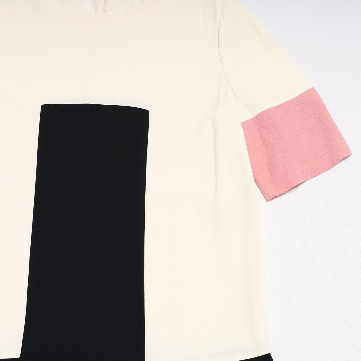 Alexander McQueen Alexander McQueen Dress Acetate Rayon Cream Black Pink Size M / US 6-8 / IT 42-44 - 6 Thumbnail