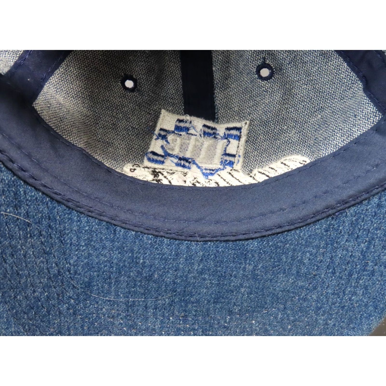 Vintage Miller Lite Time Embroidered Denim Trucker's Hat Cap New Strap Back Blue Men One Size Trucker Hat Beer Size ONE SIZE - 7 Thumbnail