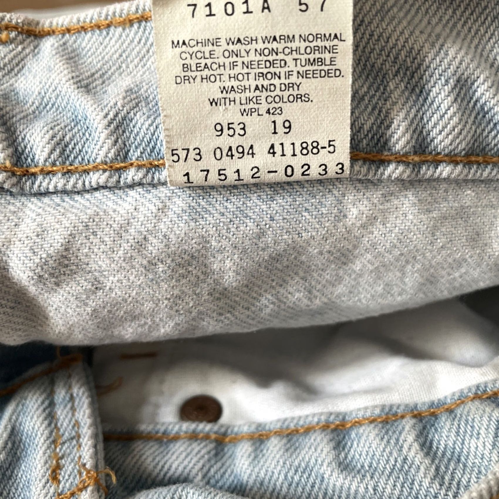 Levi's VINTAGE Levi's 512 Slim Jeans Women 7 Regular 26x30 Acid Wash Denim Blue 90s Cowboy Mom Weights: 5-Pocket Mens Girls Size 28" / US 6 / IT 42 - 3 Thumbnail