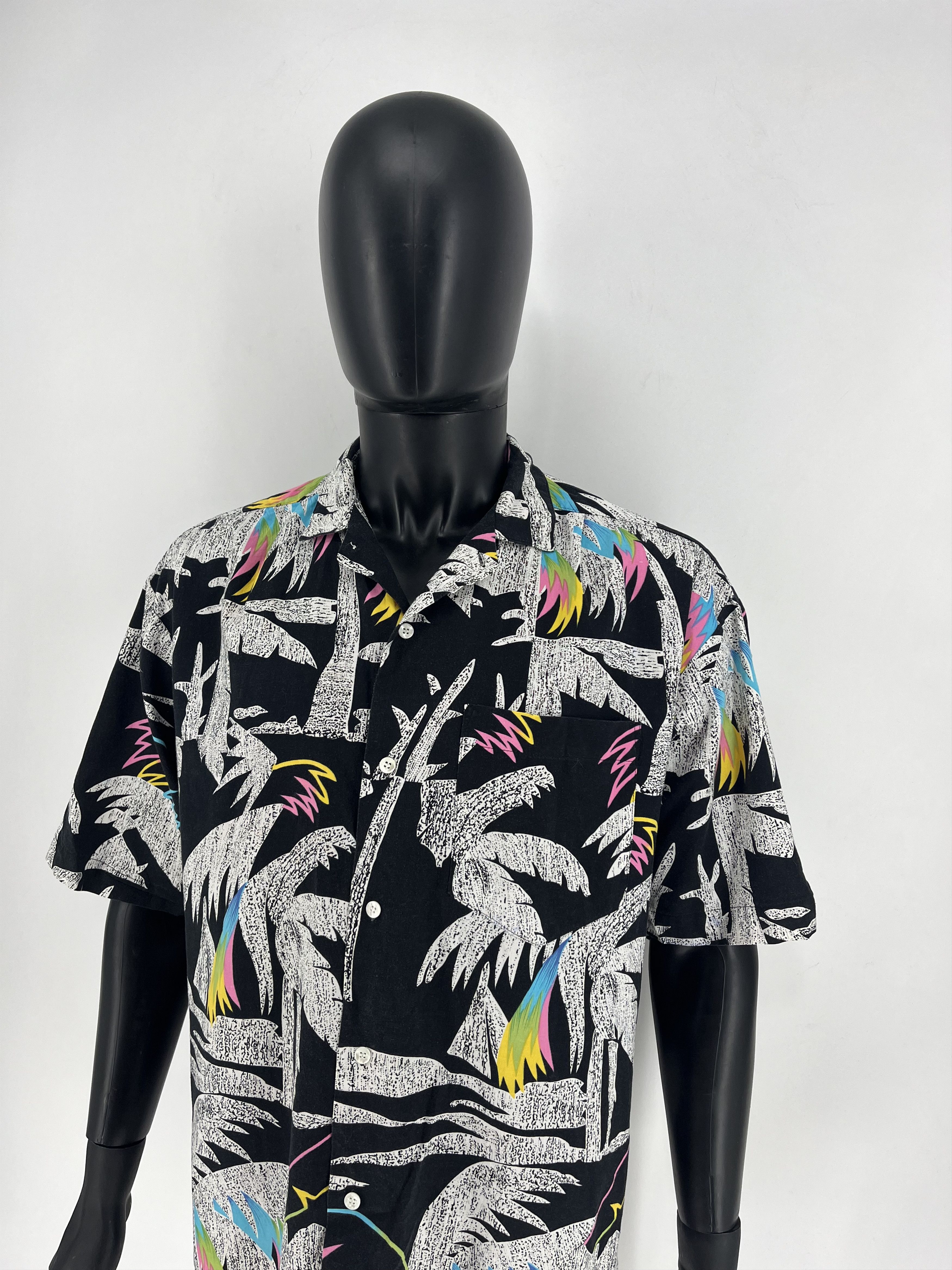 Vintage Vintage Y2K Art Streetwear Hawaiian Travis Scott style Size US L / EU 52-54 / 3 - 8 Thumbnail