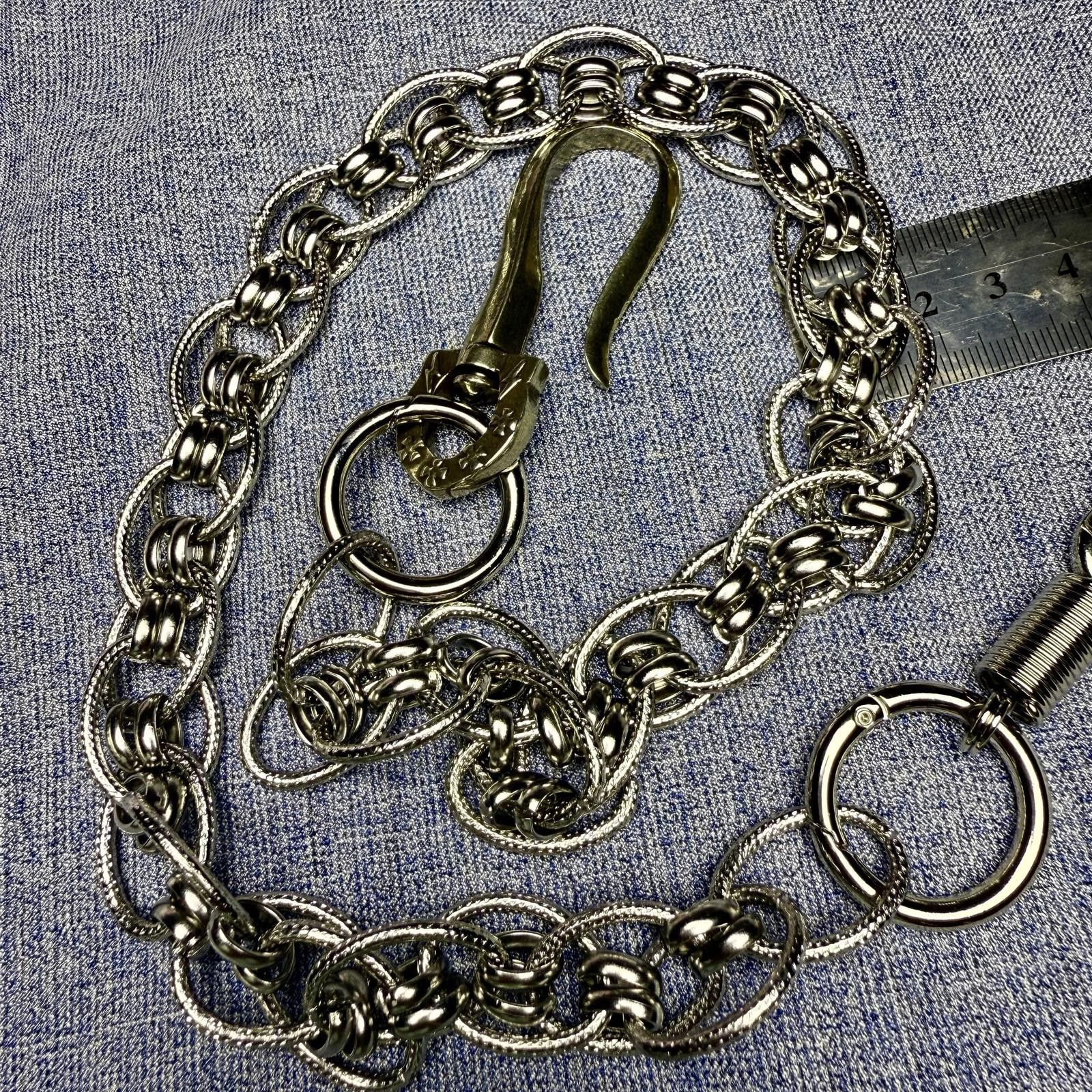 Jewelry Stylish Silver Wallet Chain Belt Clip Size ONE SIZE - 3 Thumbnail